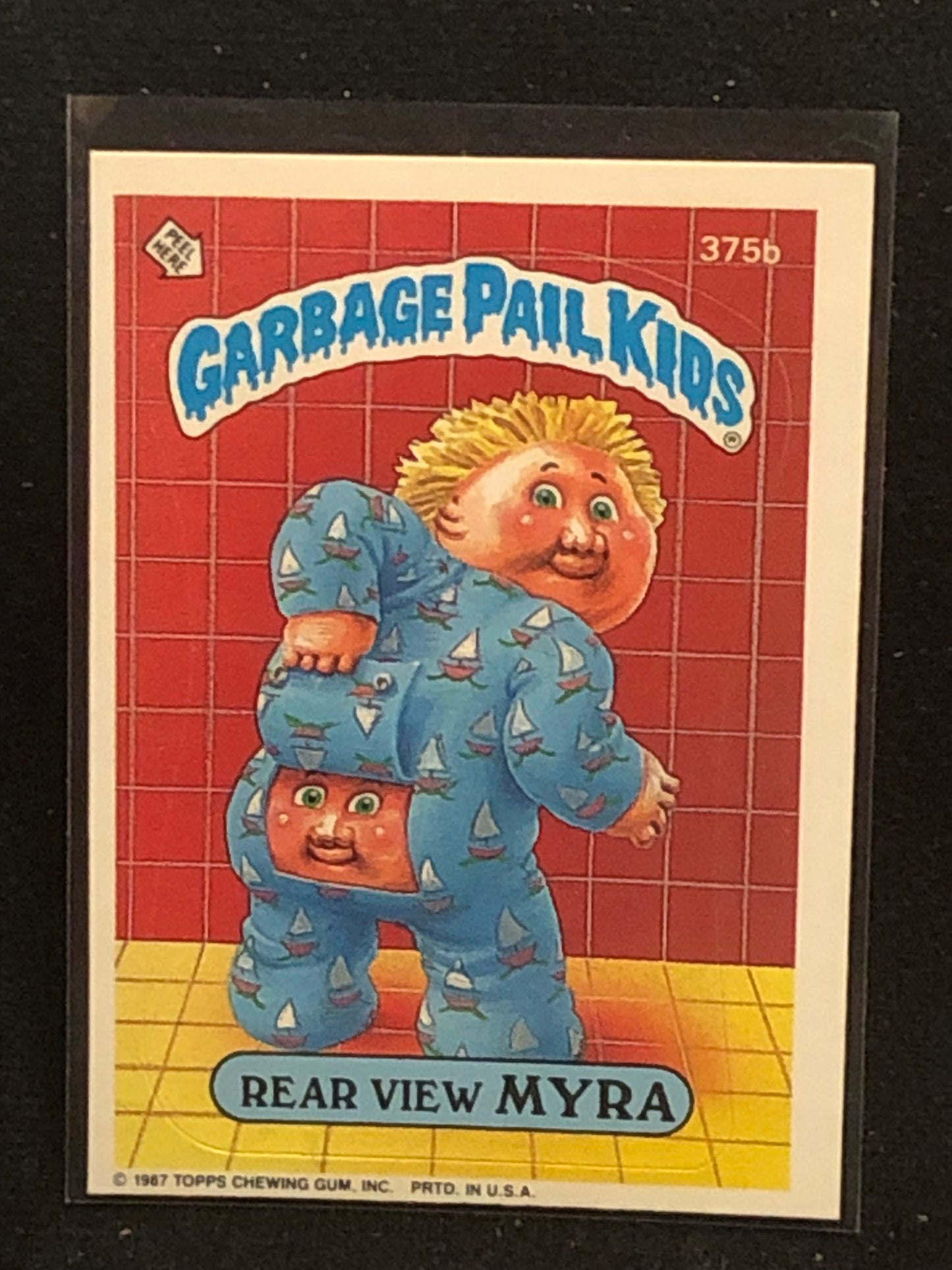 Garbage Pail Kids Original Series 9 (os9) 375b Rear View Myra