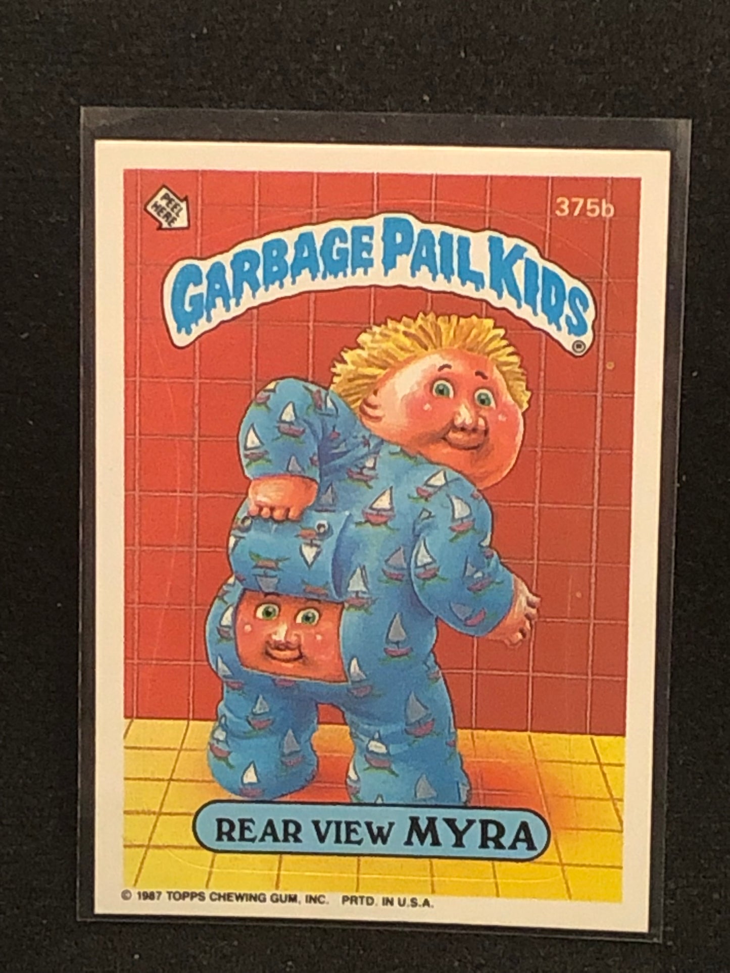 Garbage Pail Kids Original Series 9 (os9) 375b Rear View Myra