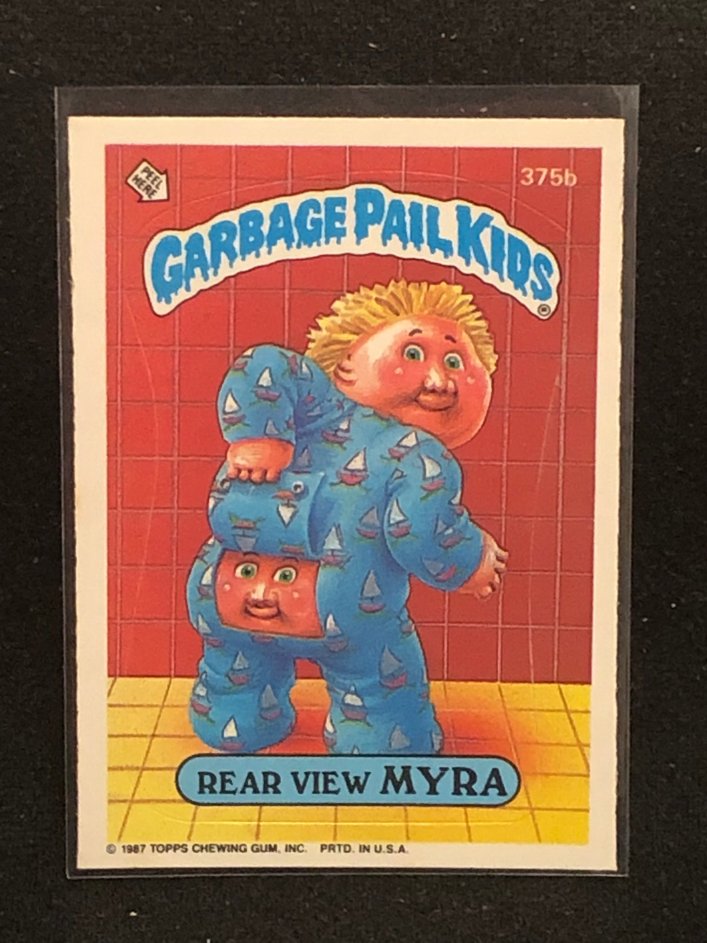 Garbage Pail Kids Original Series 9 (os9) 375b Rear View Myra