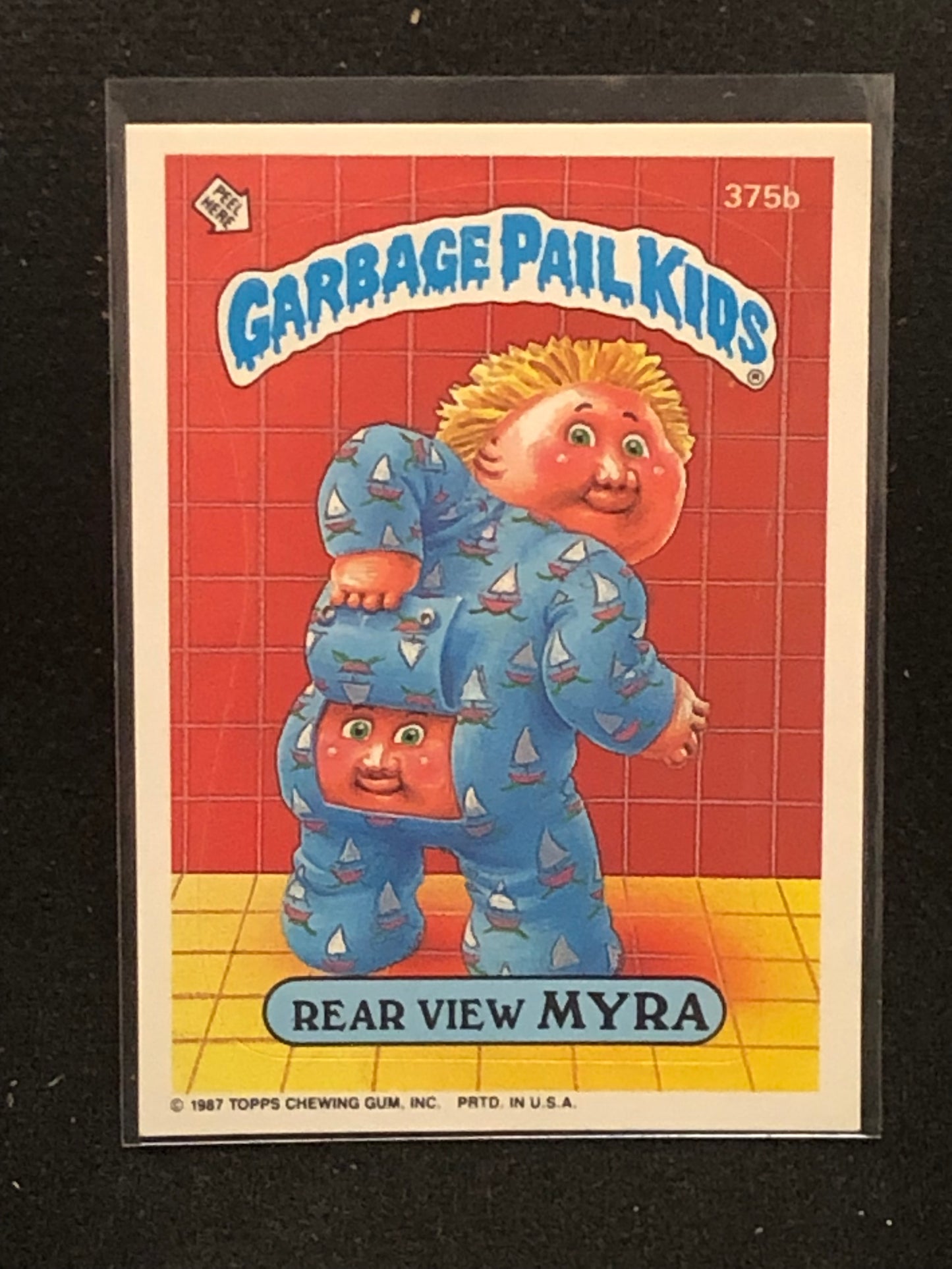 Garbage Pail Kids Original Series 9 (os9) 375b Rear View Myra