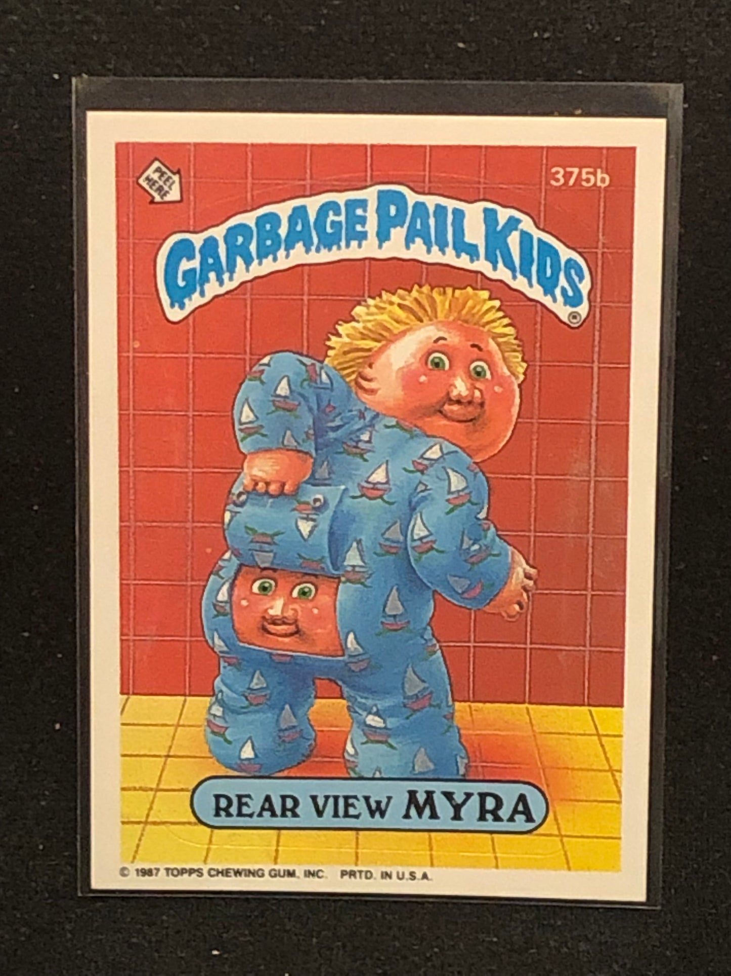 Garbage Pail Kids Original Series 9 (os9) 375b Rear View Myra