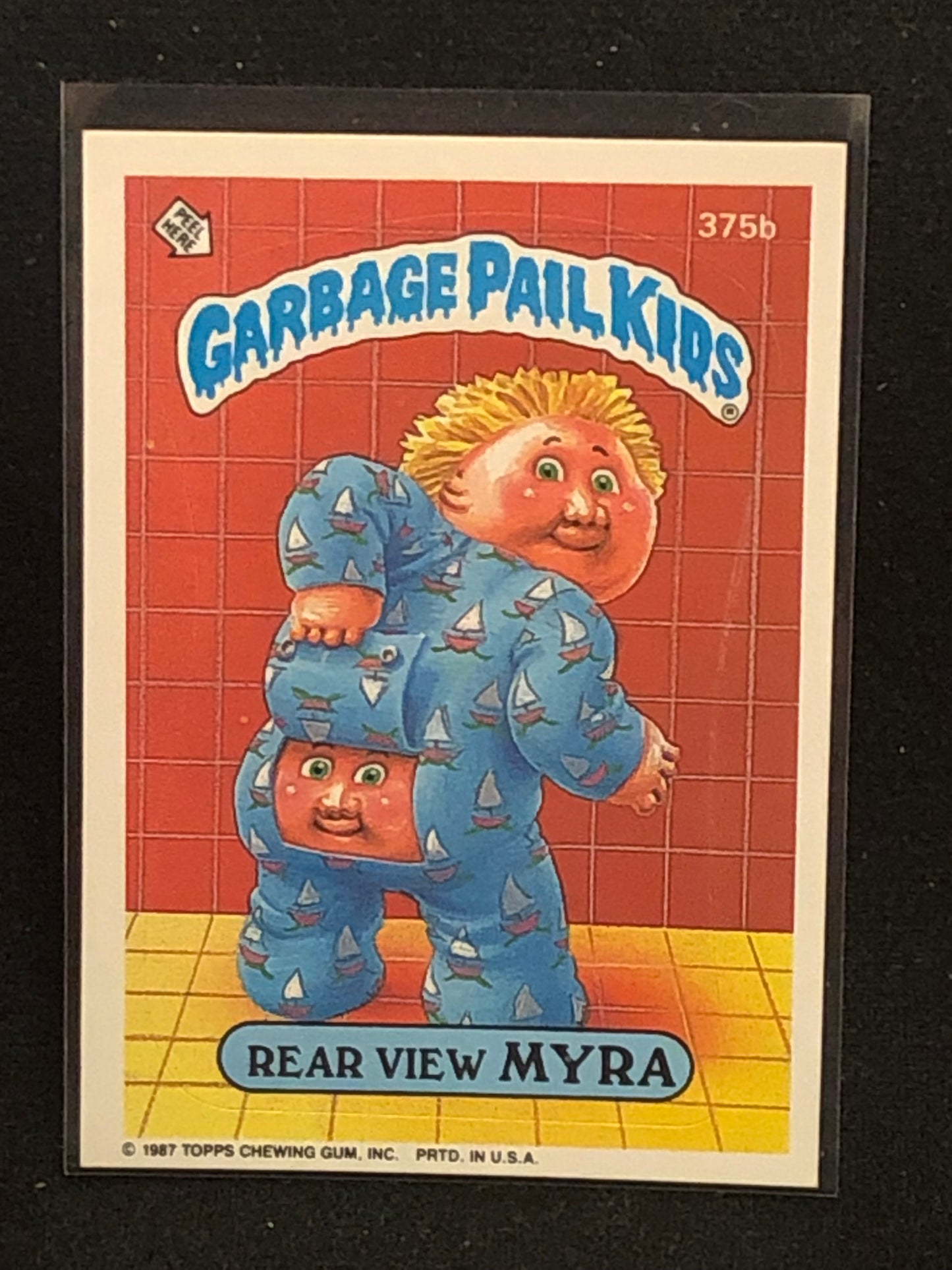 Garbage Pail Kids Original Series 9 (os9) 375b Rear View Myra