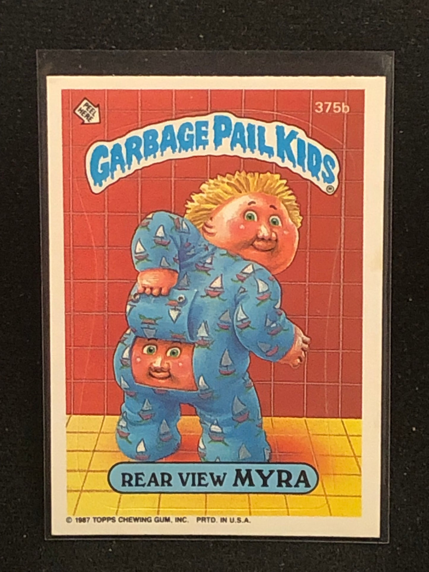 Garbage Pail Kids Original Series 9 (os9) 375b Rear View Myra