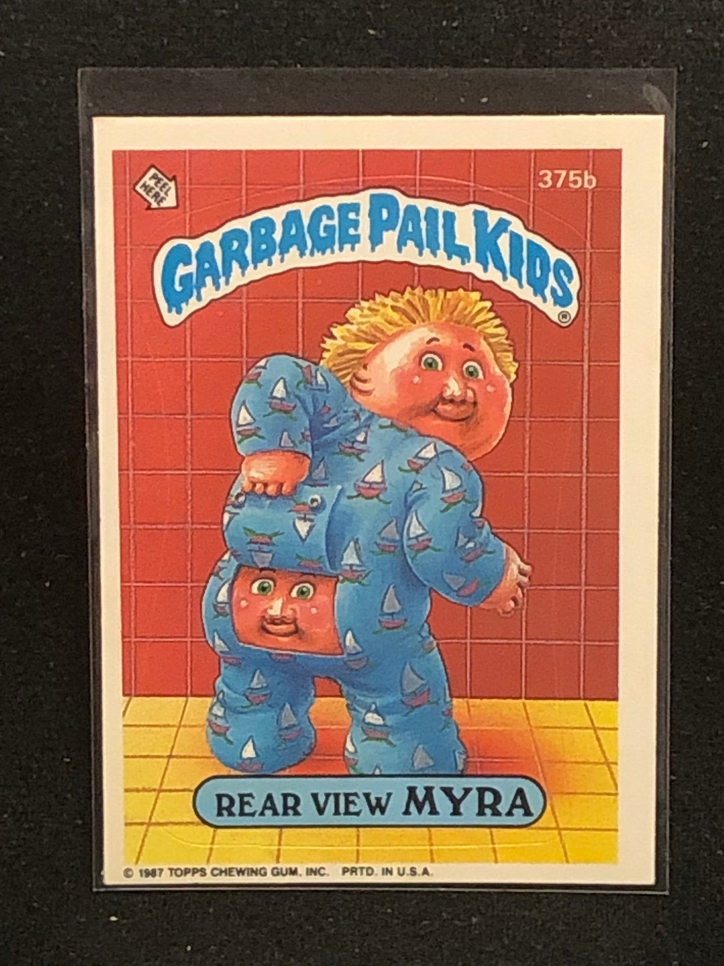Garbage Pail Kids Original Series 9 (os9) 375b Rear View Myra