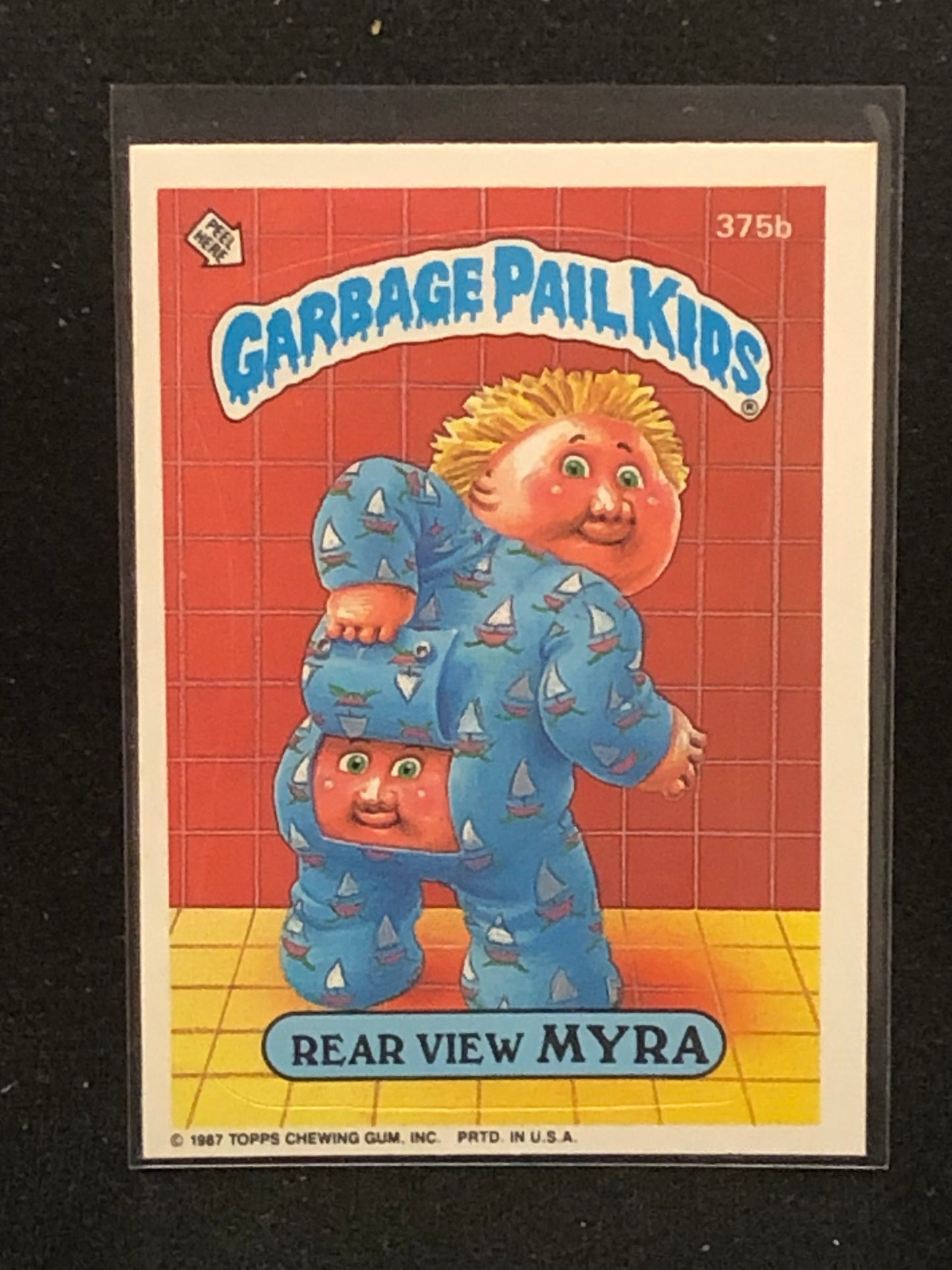 Garbage Pail Kids Original Series 9 (os9) 375b Rear View Myra