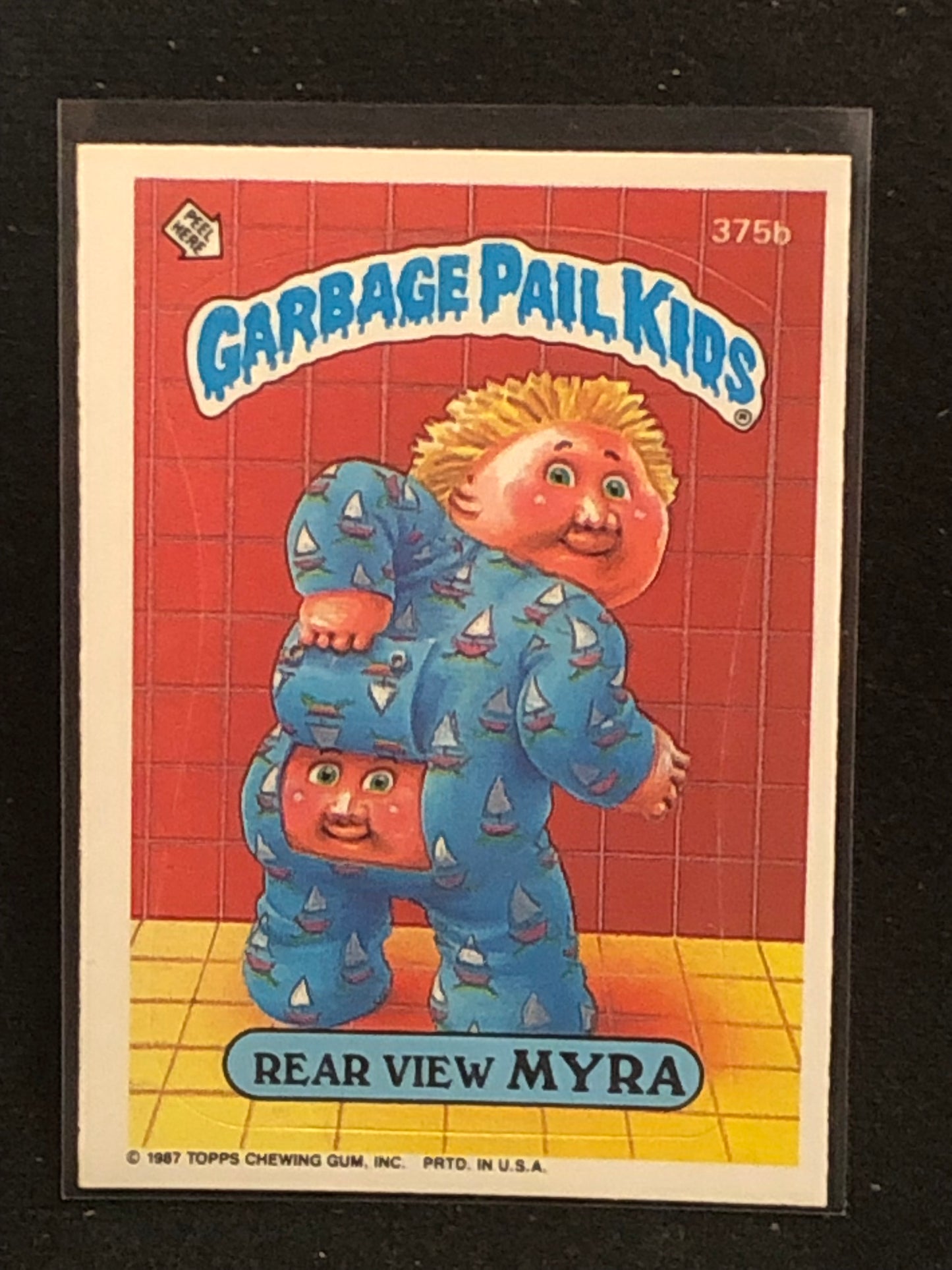 Garbage Pail Kids Original Series 9 (os9) 375b Rear View Myra