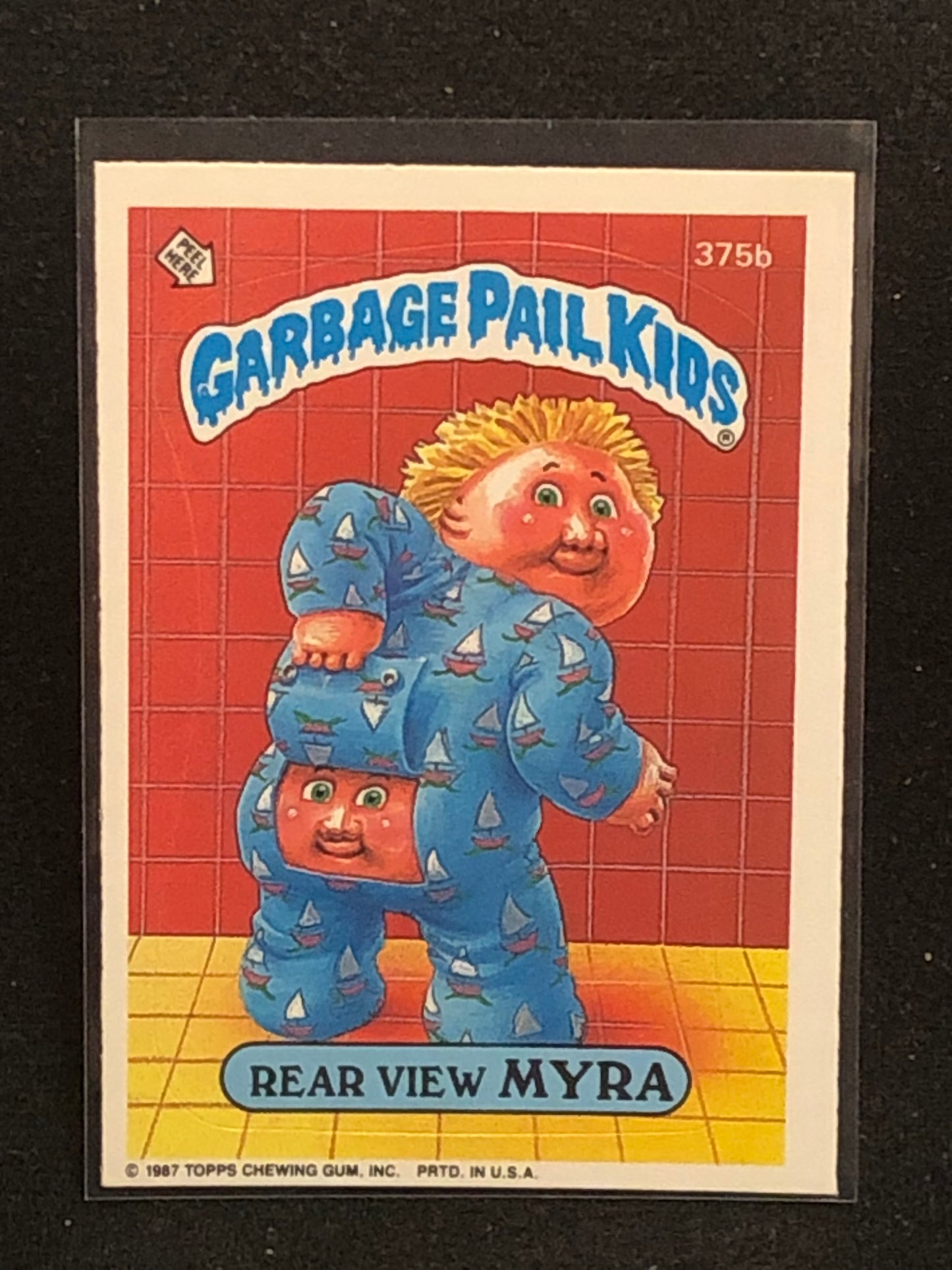 Garbage Pail Kids Original Series 9 (os9) 375b Rear View Myra