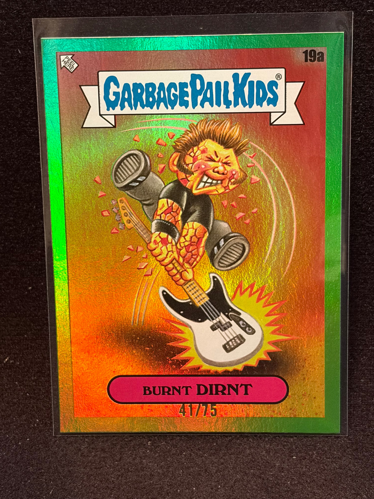 Garbage Pail Kids x Battle Of The Bands Green Day Green Foil Cards /75