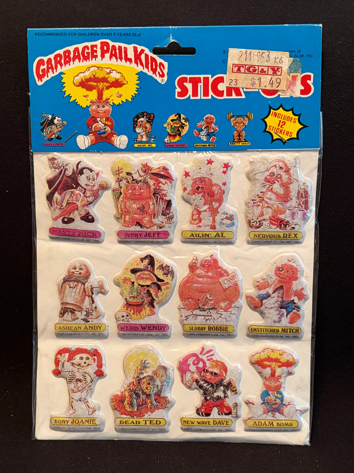 1986 Garbage Pail Kids Imperial Toys Products