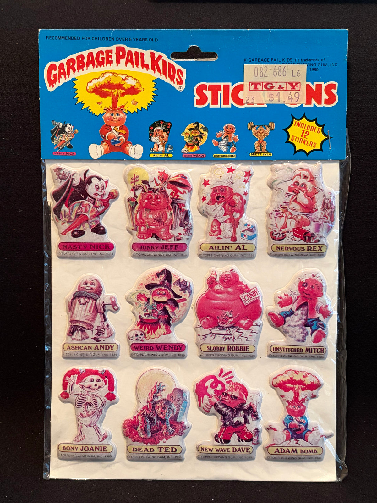 1986 Garbage Pail Kids Imperial Toys Products