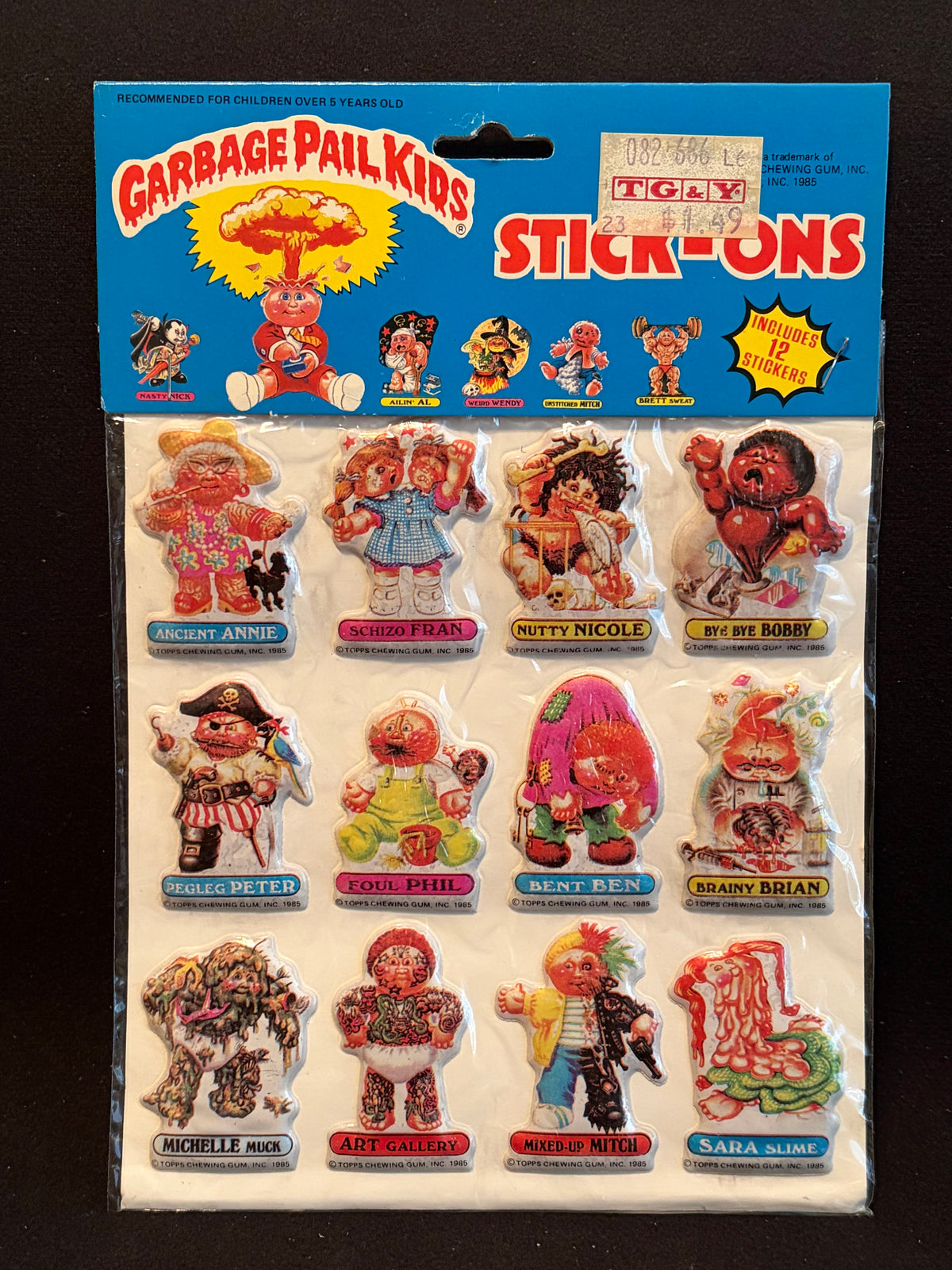 1986 Garbage Pail Kids Imperial Toys Products