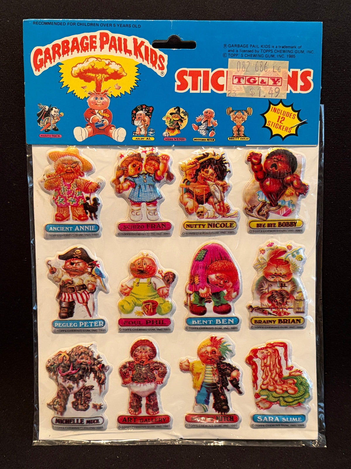 1986 Garbage Pail Kids Imperial Toys Products