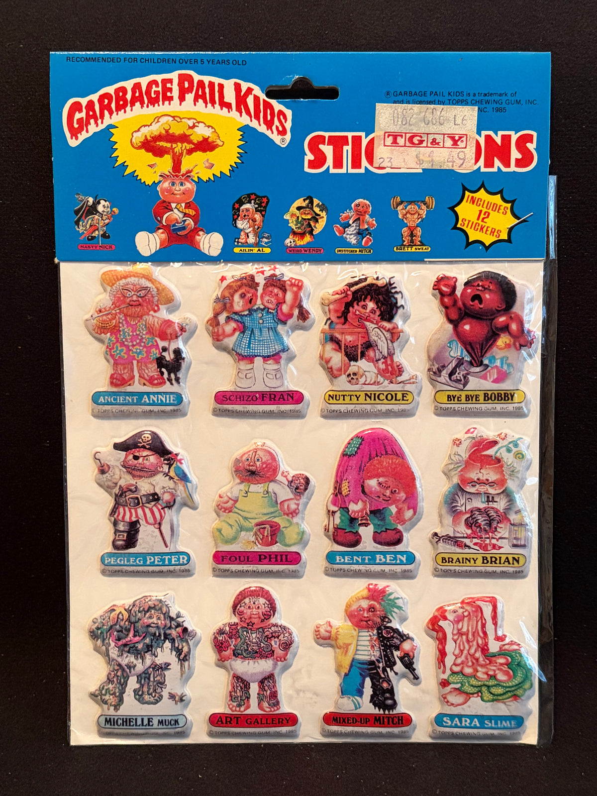 1986 Garbage Pail Kids Imperial Toys Products