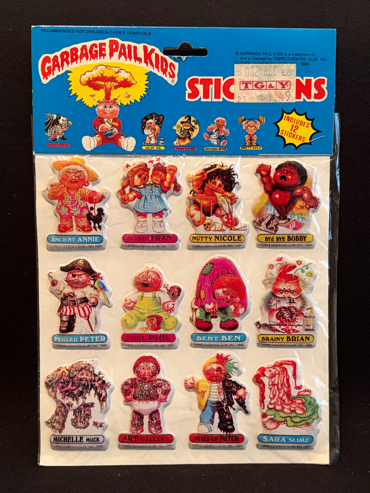 1986 Garbage Pail Kids Imperial Toys Products