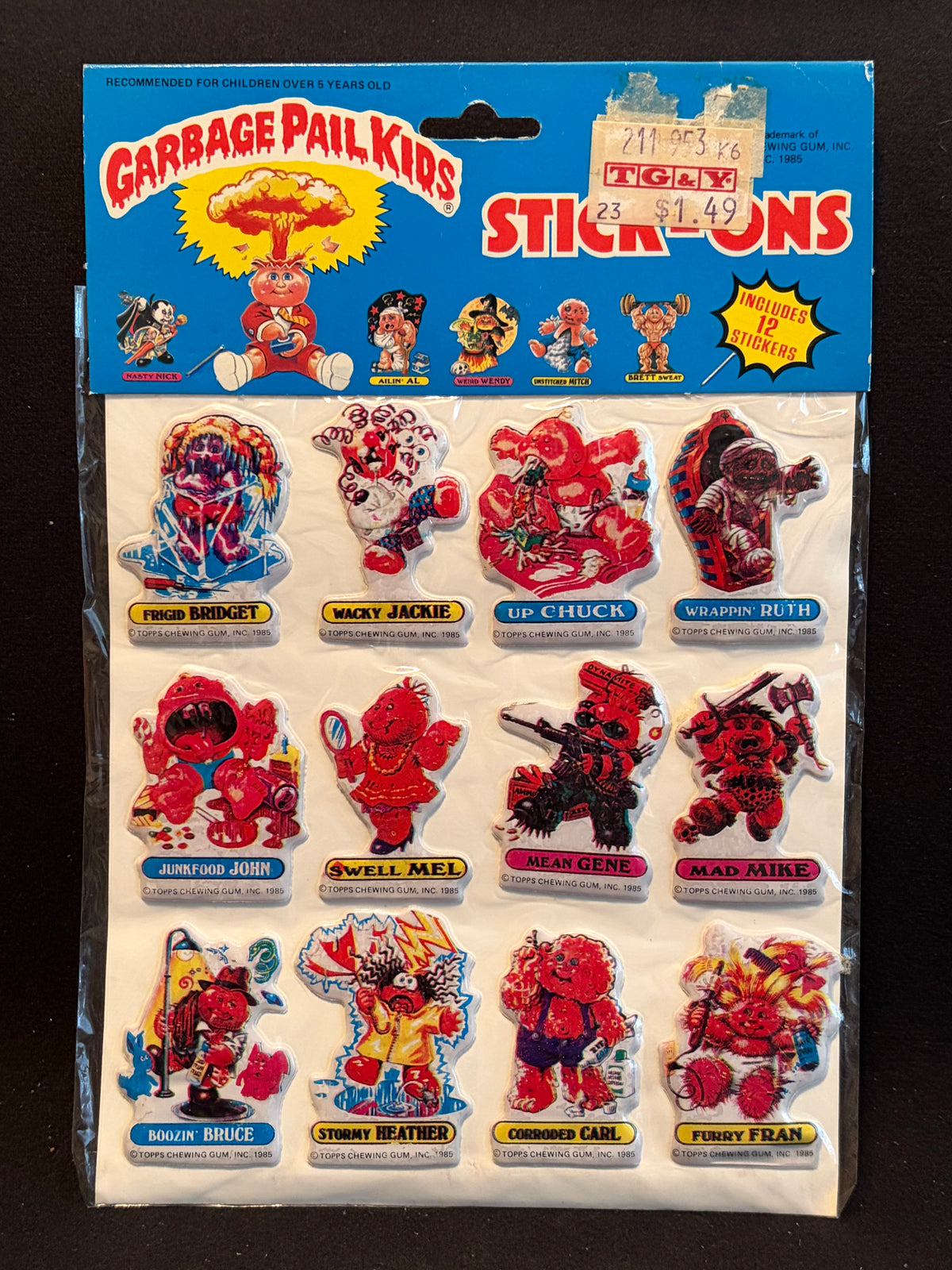 1986 Garbage Pail Kids Imperial Toys Products