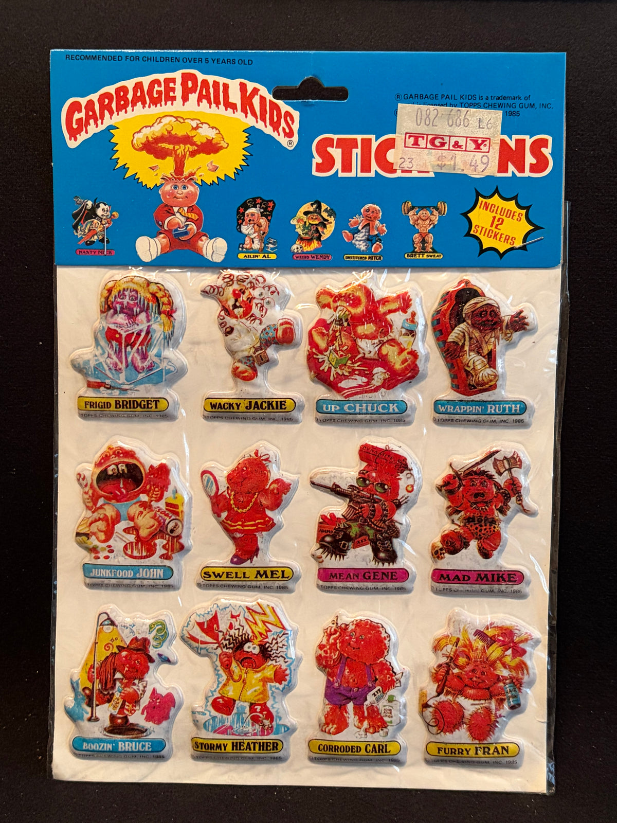1986 Garbage Pail Kids Imperial Toys Products