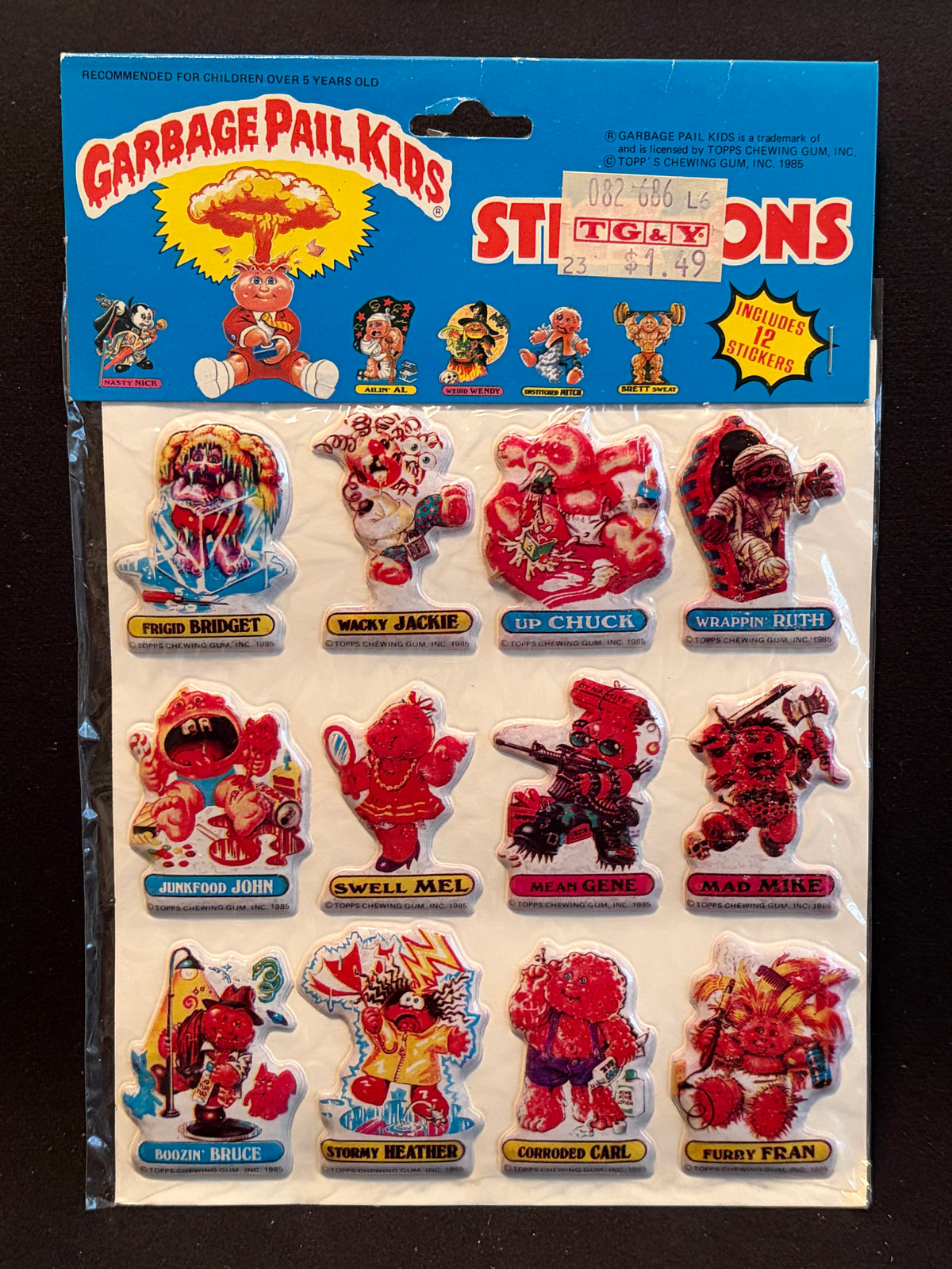 1986 Garbage Pail Kids Imperial Toys Products