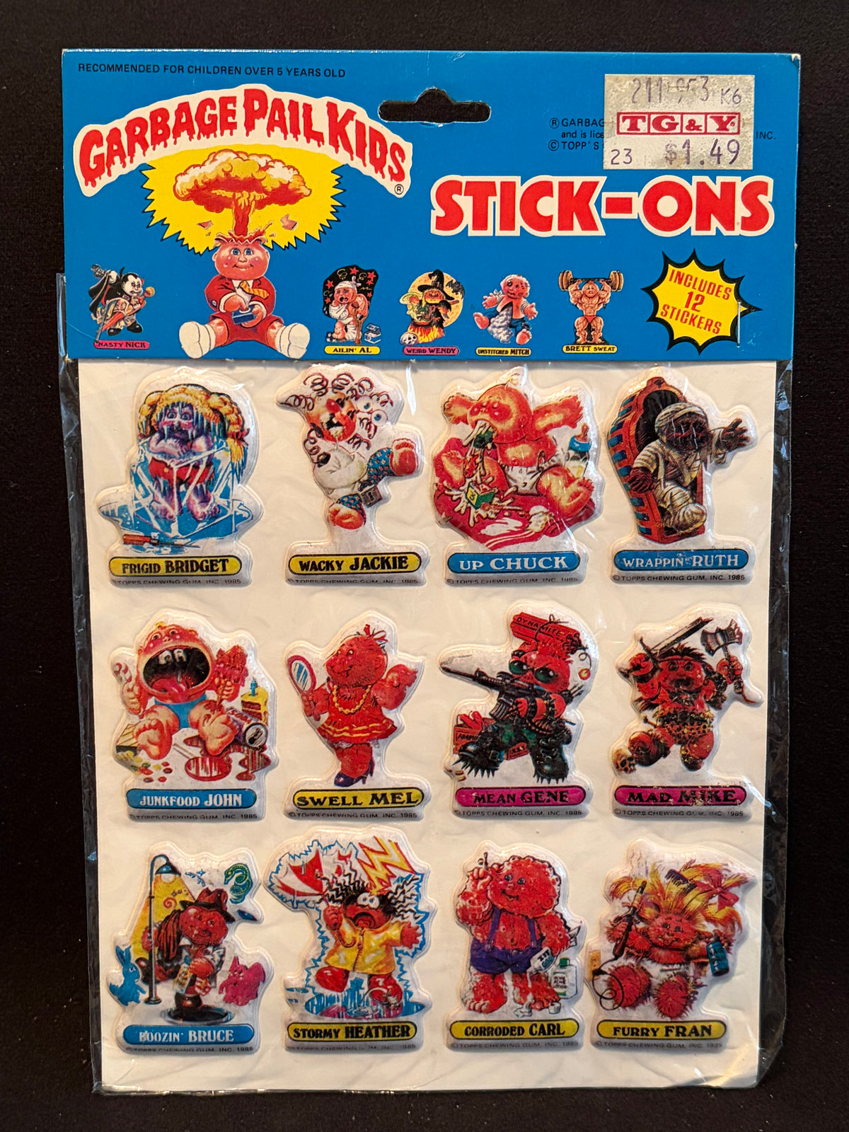 1986 Garbage Pail Kids Imperial Toys Products