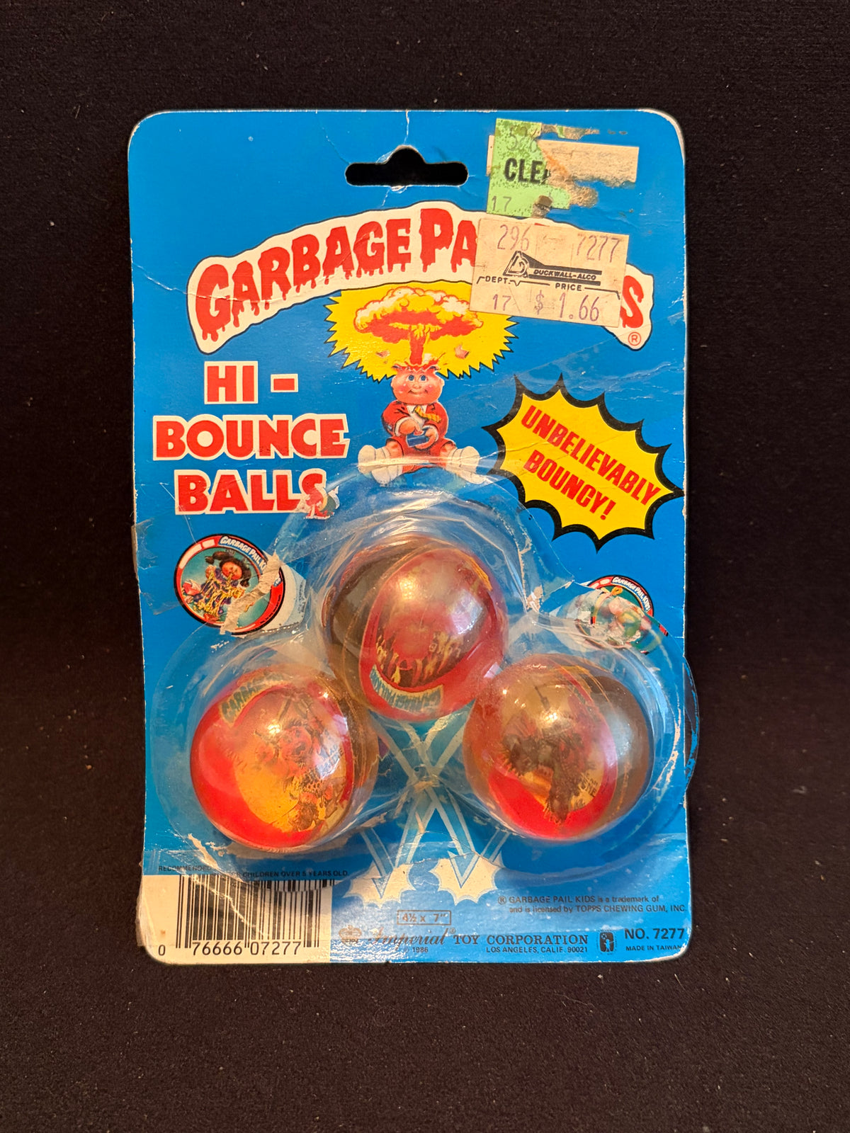 1986 Garbage Pail Kids Imperial Toys Products