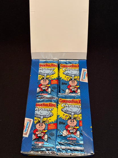 Garbage Pail Kids Chrome Series 2 EMPTY Hobby Box With Wrappers
