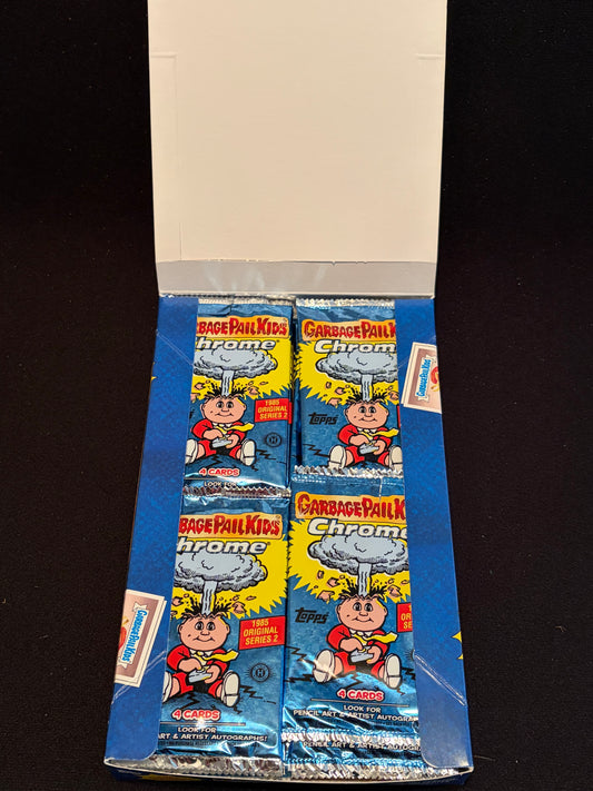 Garbage Pail Kids Chrome Series 2 EMPTY Hobby Box With Wrappers