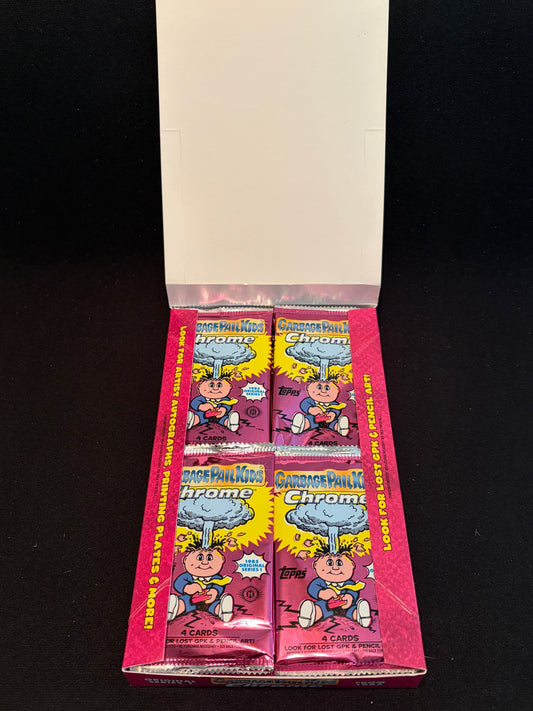 Garbage Pail Kids Chrome Series 1 EMPTY Hobby Box With Wrappers