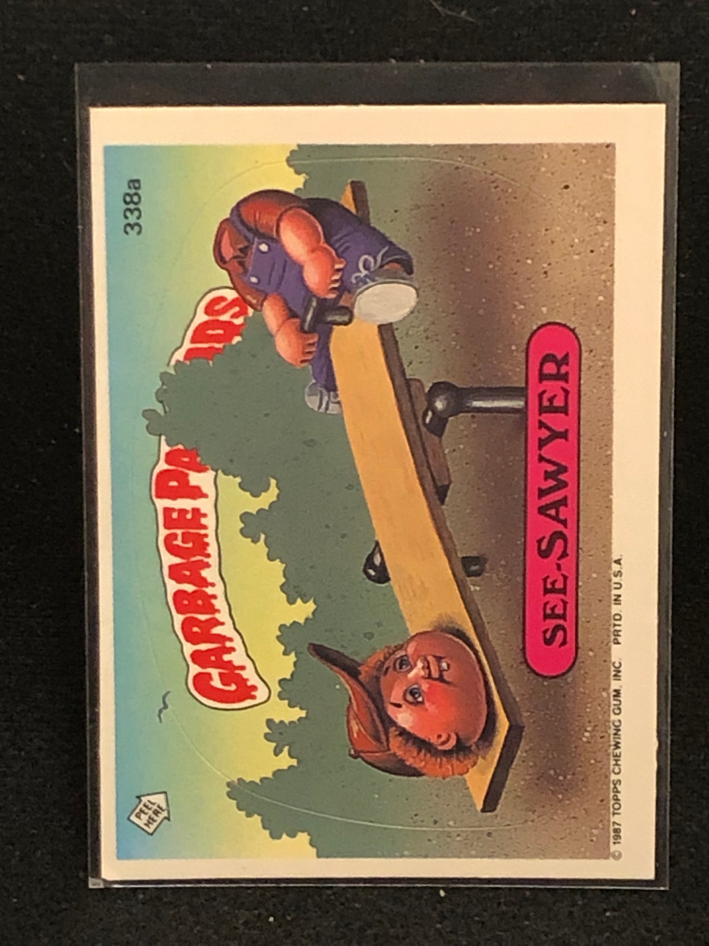 Garbage Pail Kids Original Series 9 (os9) 338a See Sawyer