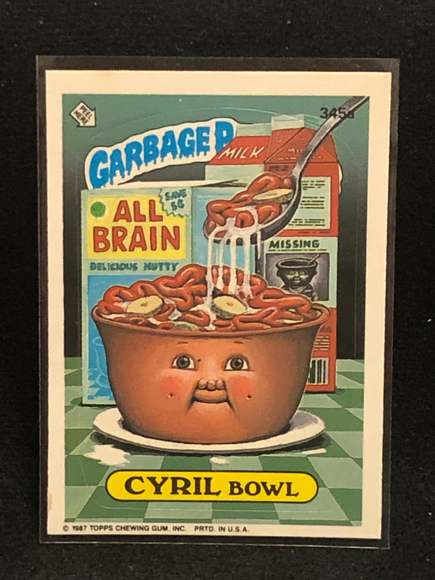 Garbage Pail Kids Original Series 9 (os9) 345a Cyril Bowl