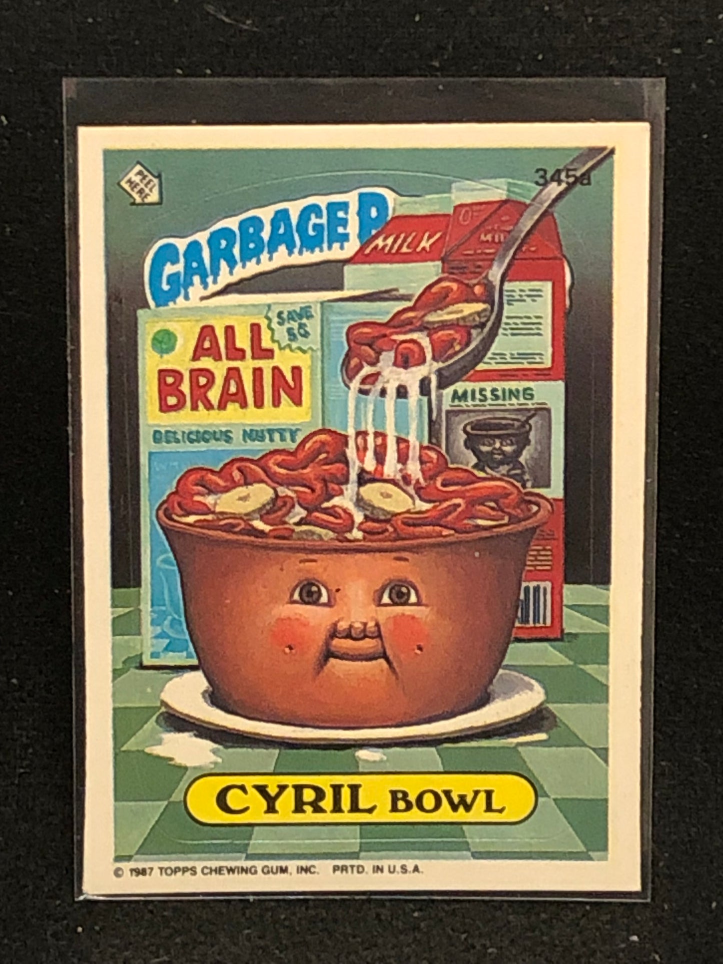 Garbage Pail Kids Original Series 9 (os9) 345a Cyril Bowl