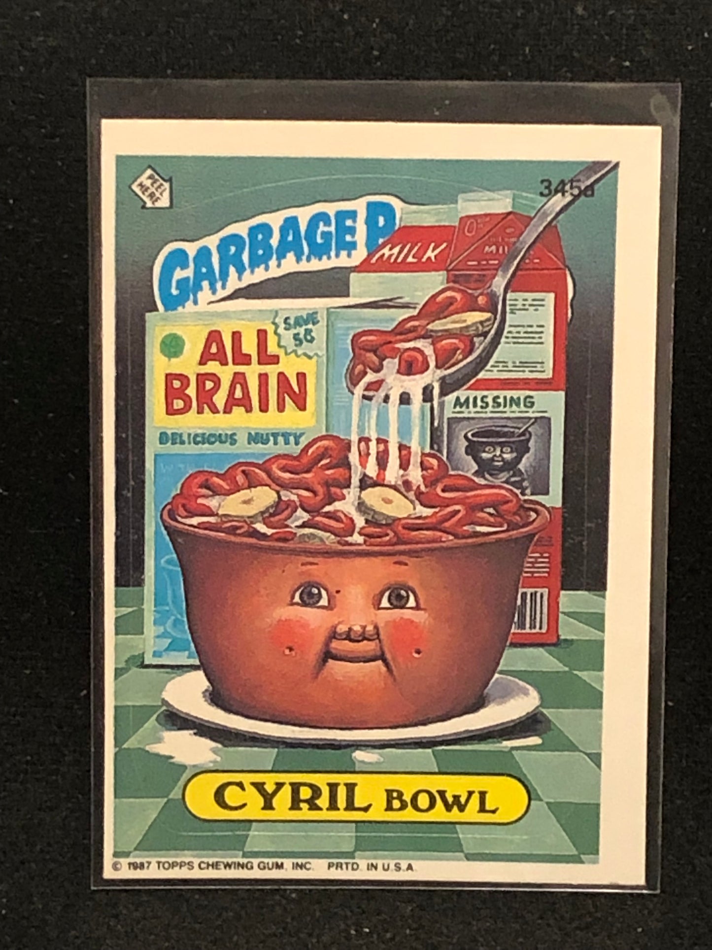 Garbage Pail Kids Original Series 9 (os9) 345a Cyril Bowl