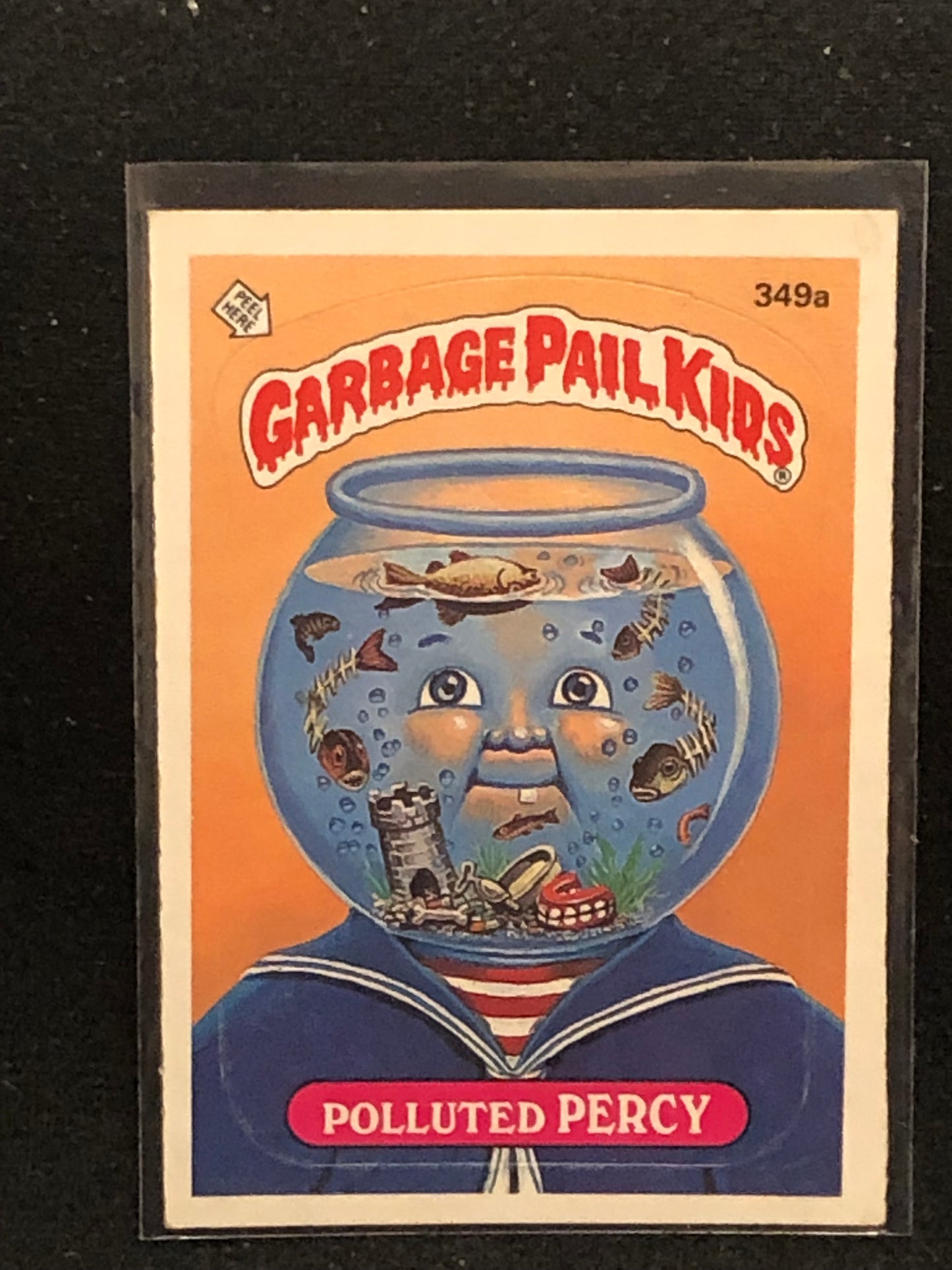 Garbage Pail Kids Original Series 9 (os9) 349a Polluted Percy