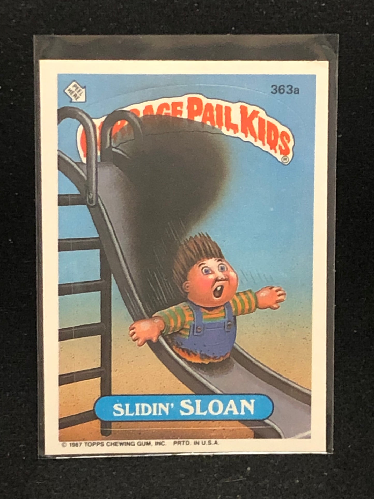 Garbage Pail Kids Original Series 9 (os9) 363a Slidin Sloan