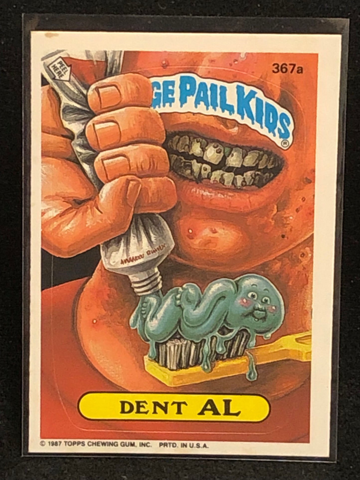 Garbage Pail Kids Original Series 9 (os9) 367a Dent Al