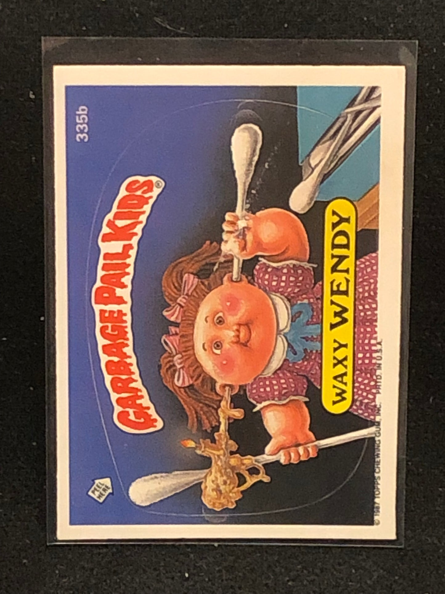 Garbage Pail Kids Original Series 9 (os9) 335b Waxy Wendy