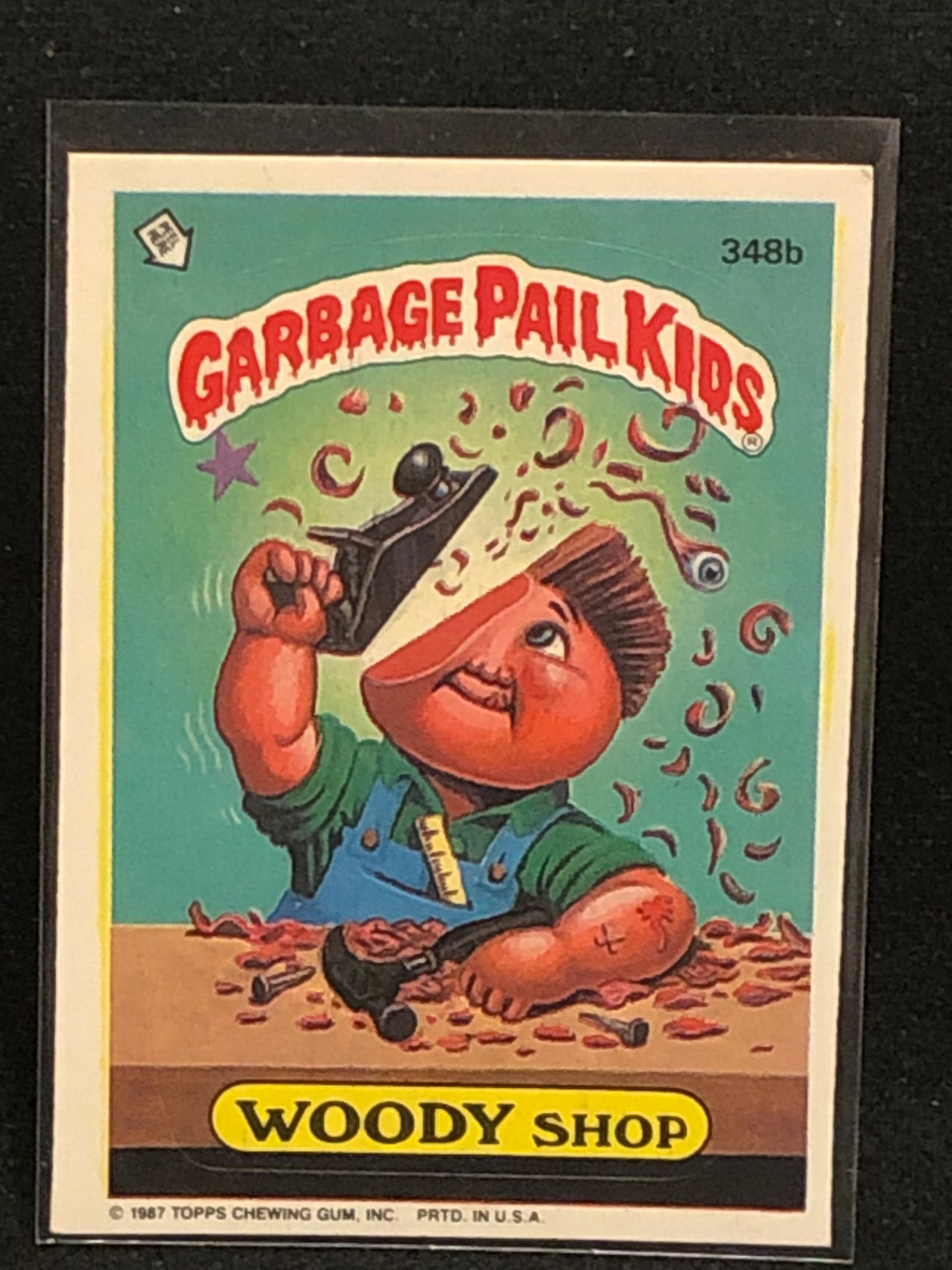 Garbage Pail Kids Original Series 9 (os9) 348b Woody Shop