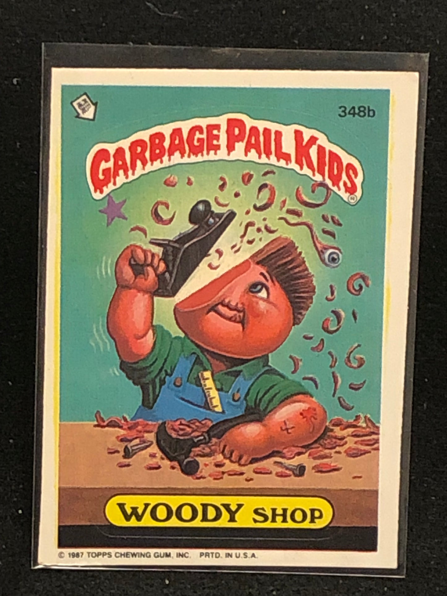 Garbage Pail Kids Original Series 9 (os9) 348b Woody Shop
