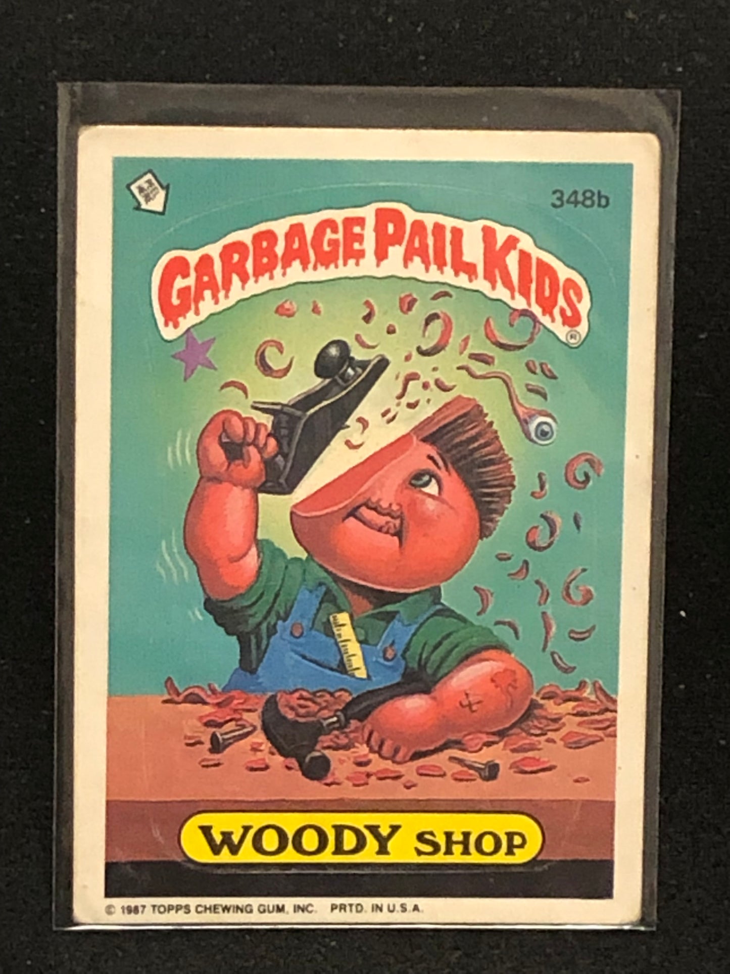 Garbage Pail Kids Original Series 9 (os9) 348b Woody Shop