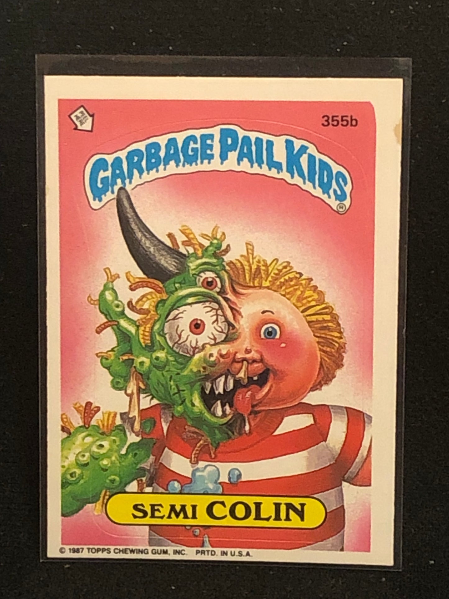Garbage Pail Kids Original Series 9 (os9) 355b Semi Colin