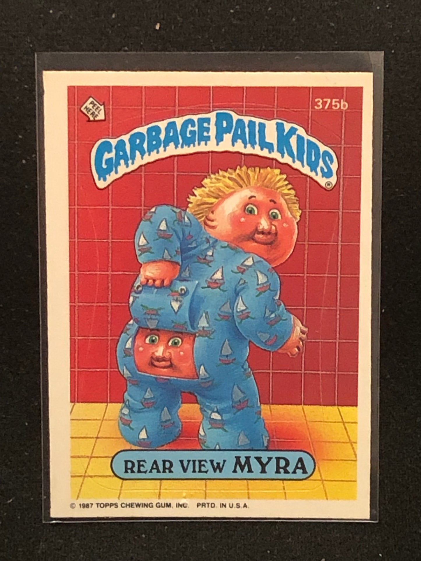 Garbage Pail Kids Original Series 9 (os9) 375b Rear View Myra