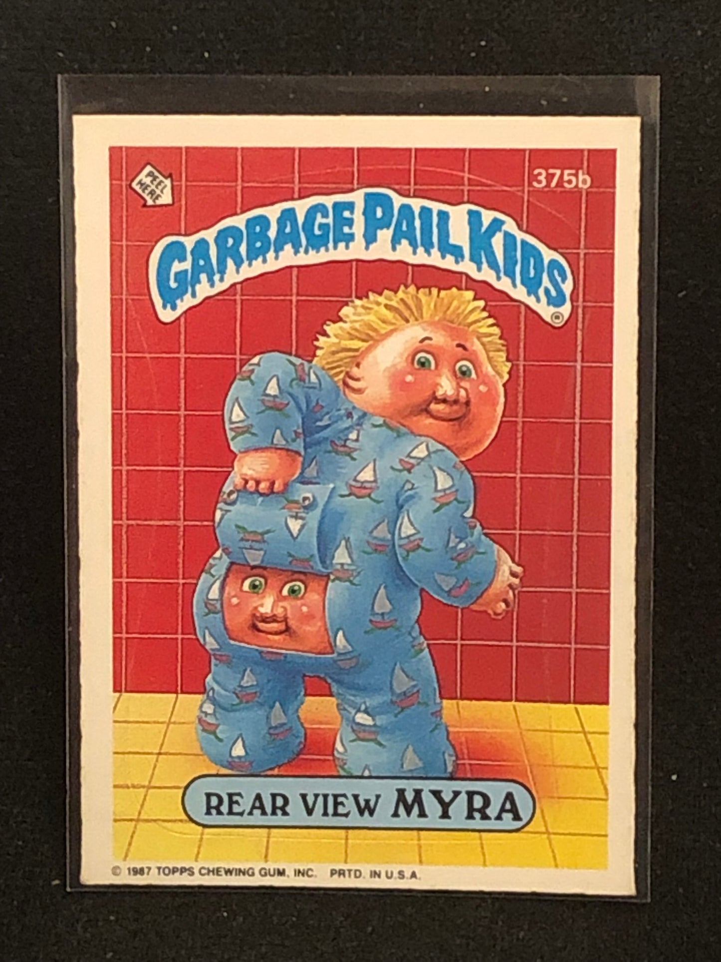 Garbage Pail Kids Original Series 9 (os9) 375b Rear View Myra