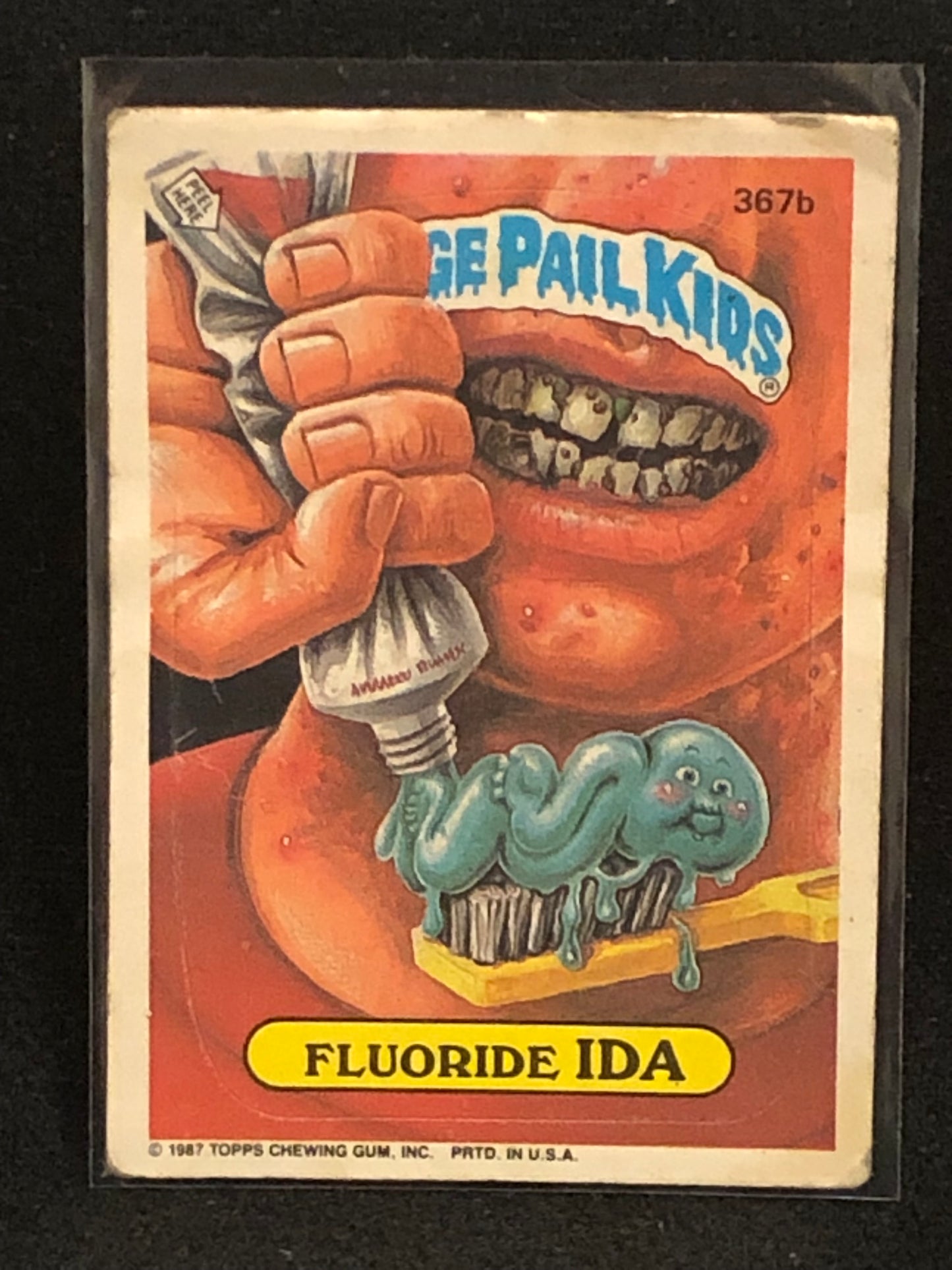 Garbage Pail Kids Original Series 9 (os9) 367b Fluoride Ida