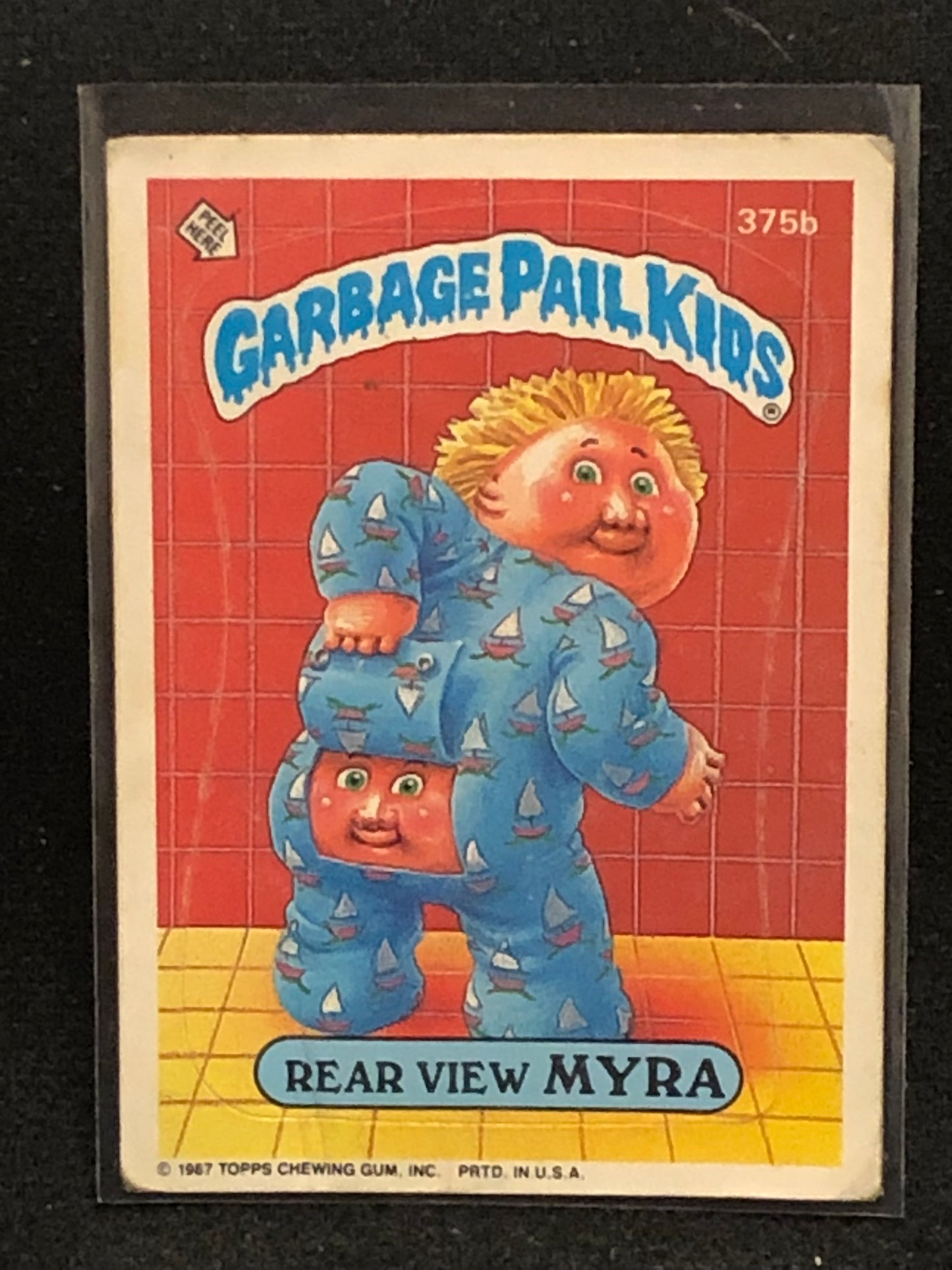 Garbage Pail Kids Original Series 9 (os9) 375b Rear View Myra