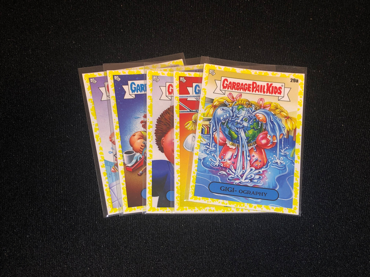 Garbage Pail Kids Late To School U-PICK Yellow Parallel Singles 1a-50b