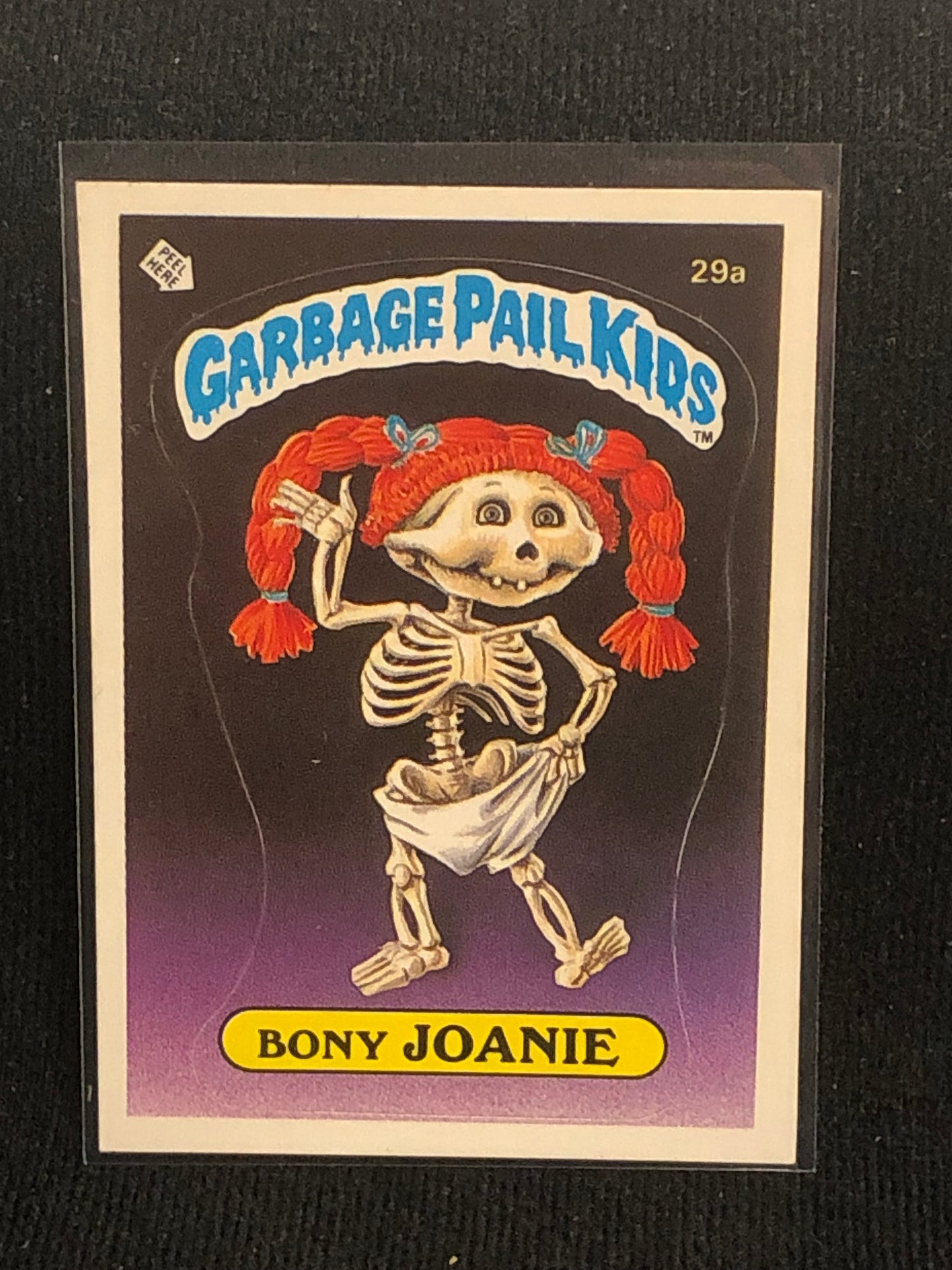 Garbage Pail Kids Original Series 1 (os1) 29a Bony Joanie