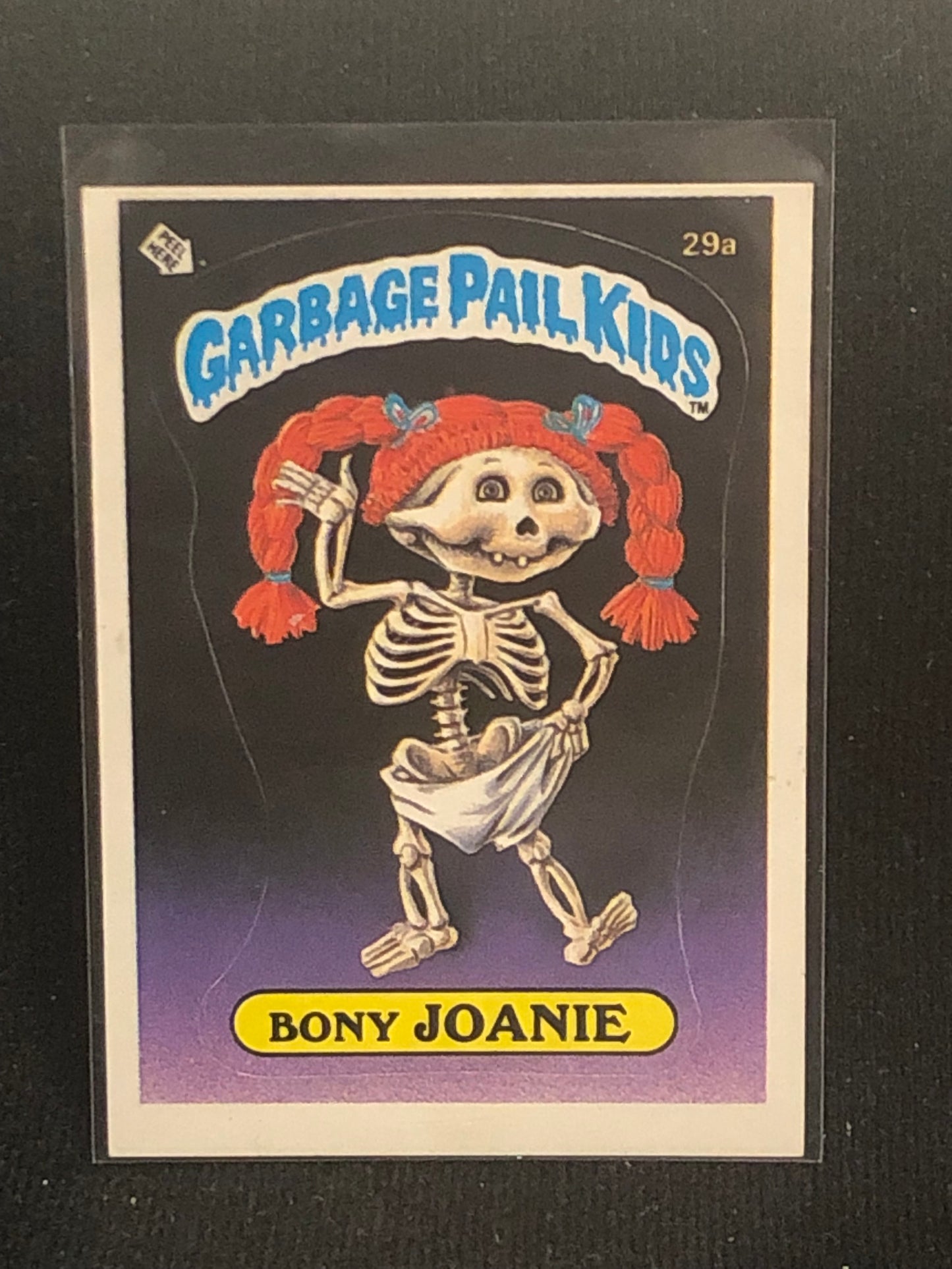 Garbage Pail Kids Original Series 1 (os1) 29a Bony Joanie