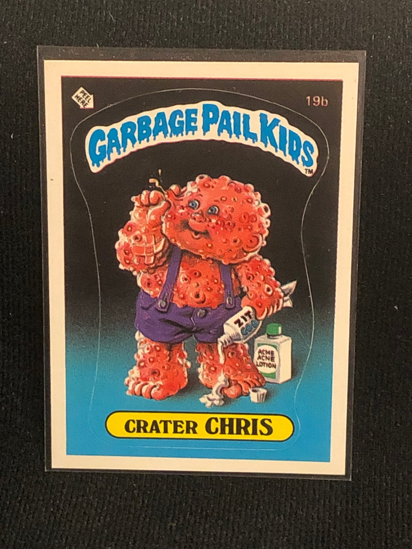 Garbage Pail Kids Original Series 1 (os1) 19b Crater Chris