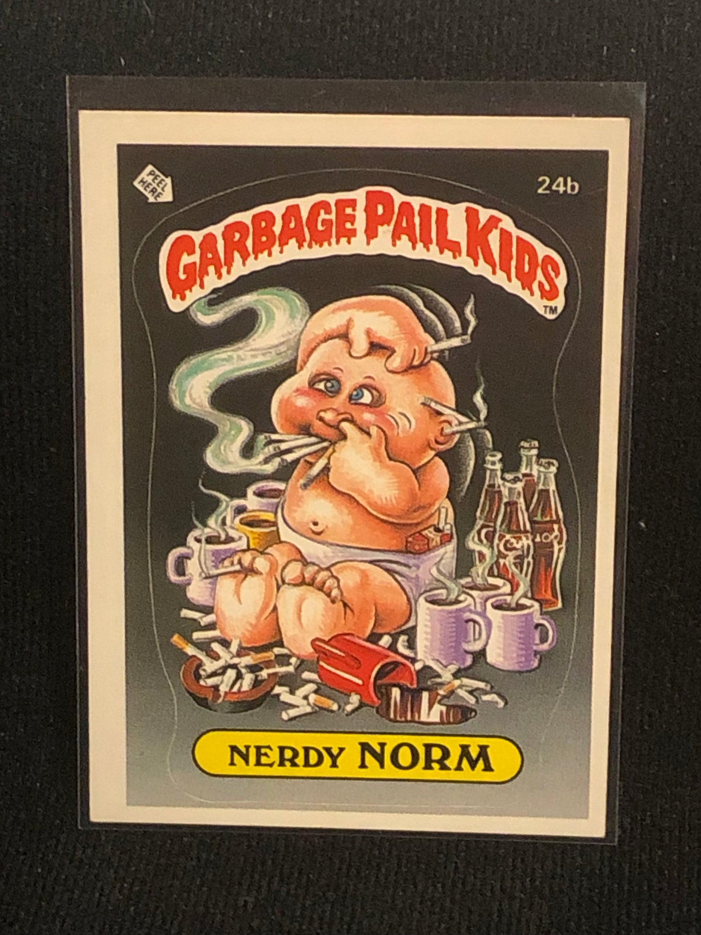 Garbage Pail Kids Original Series 1 (os1) 24b Nerdy Norm