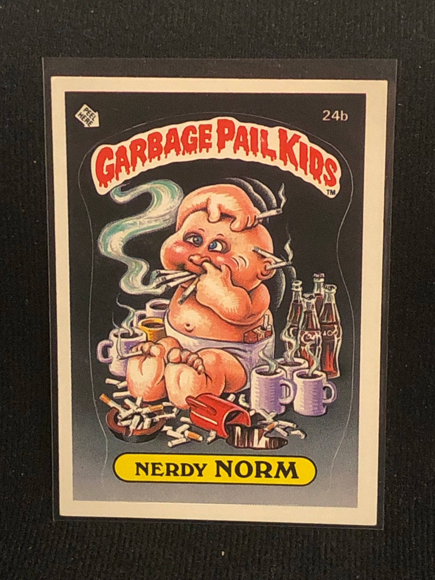 Garbage Pail Kids Original Series 1 (os1) 24b Nerdy Norm