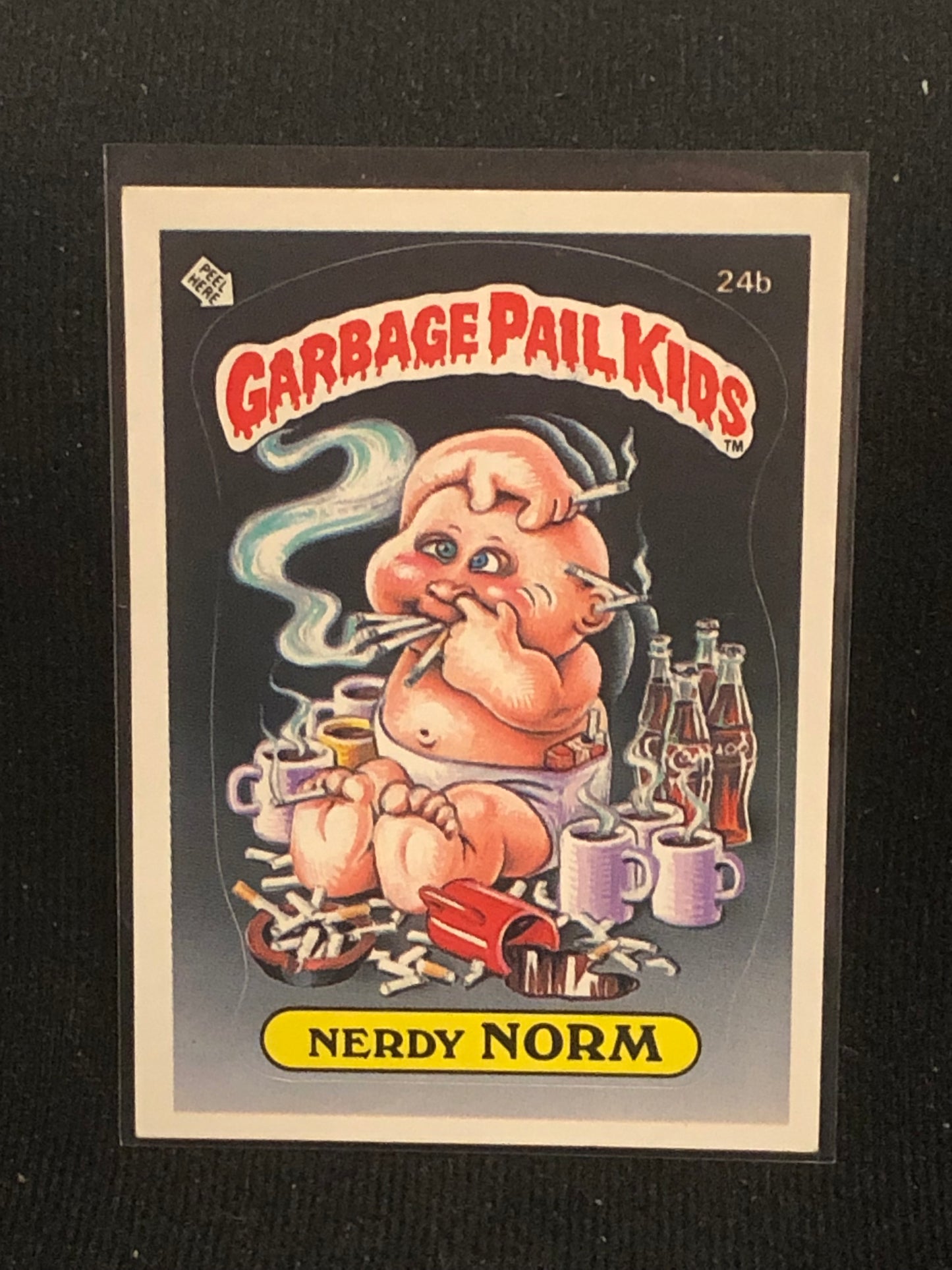 Garbage Pail Kids Original Series 1 (os1) 24b Nerdy Norm