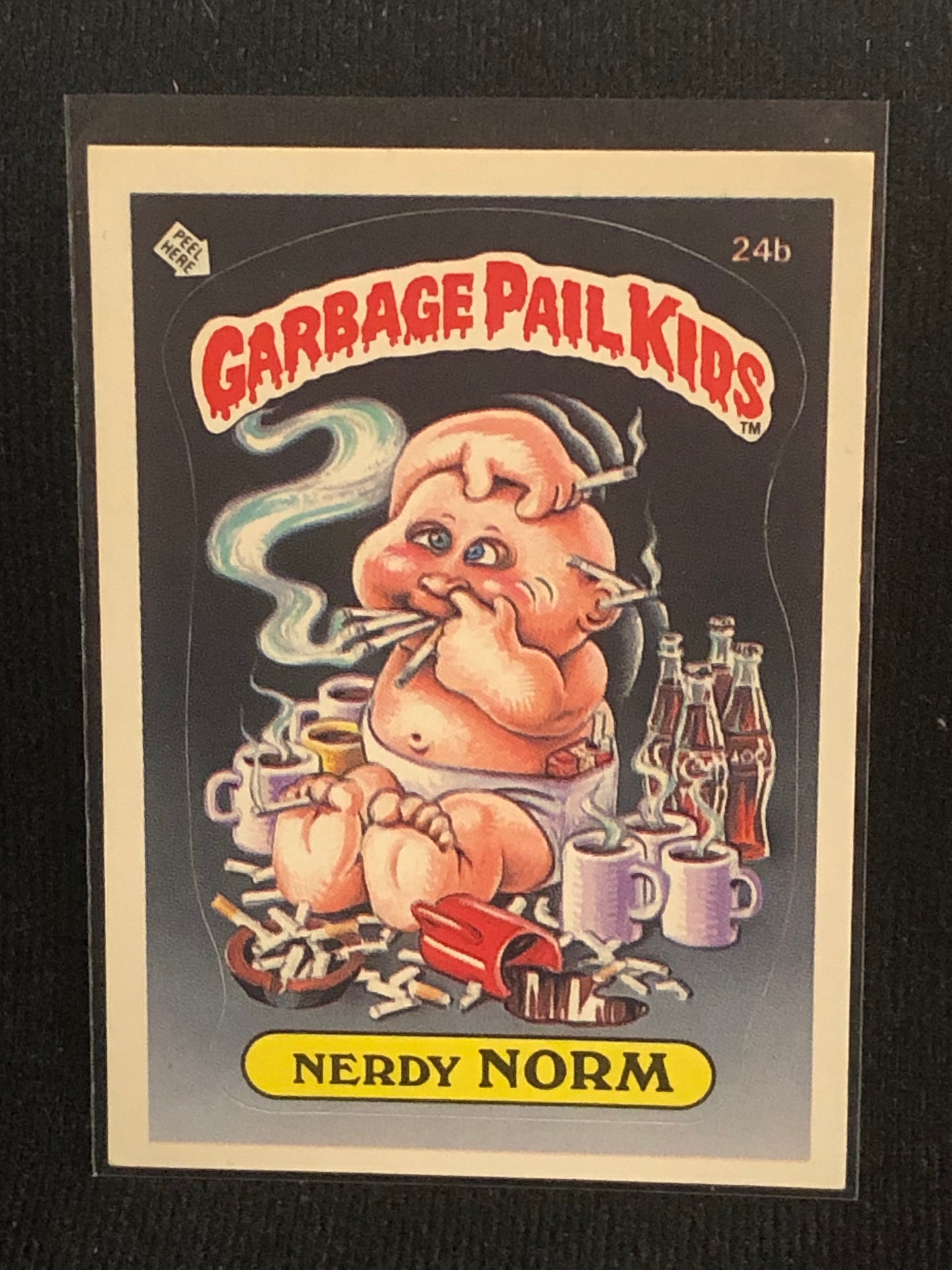 Garbage Pail Kids Original Series 1 (os1) 24b Nerdy Norm